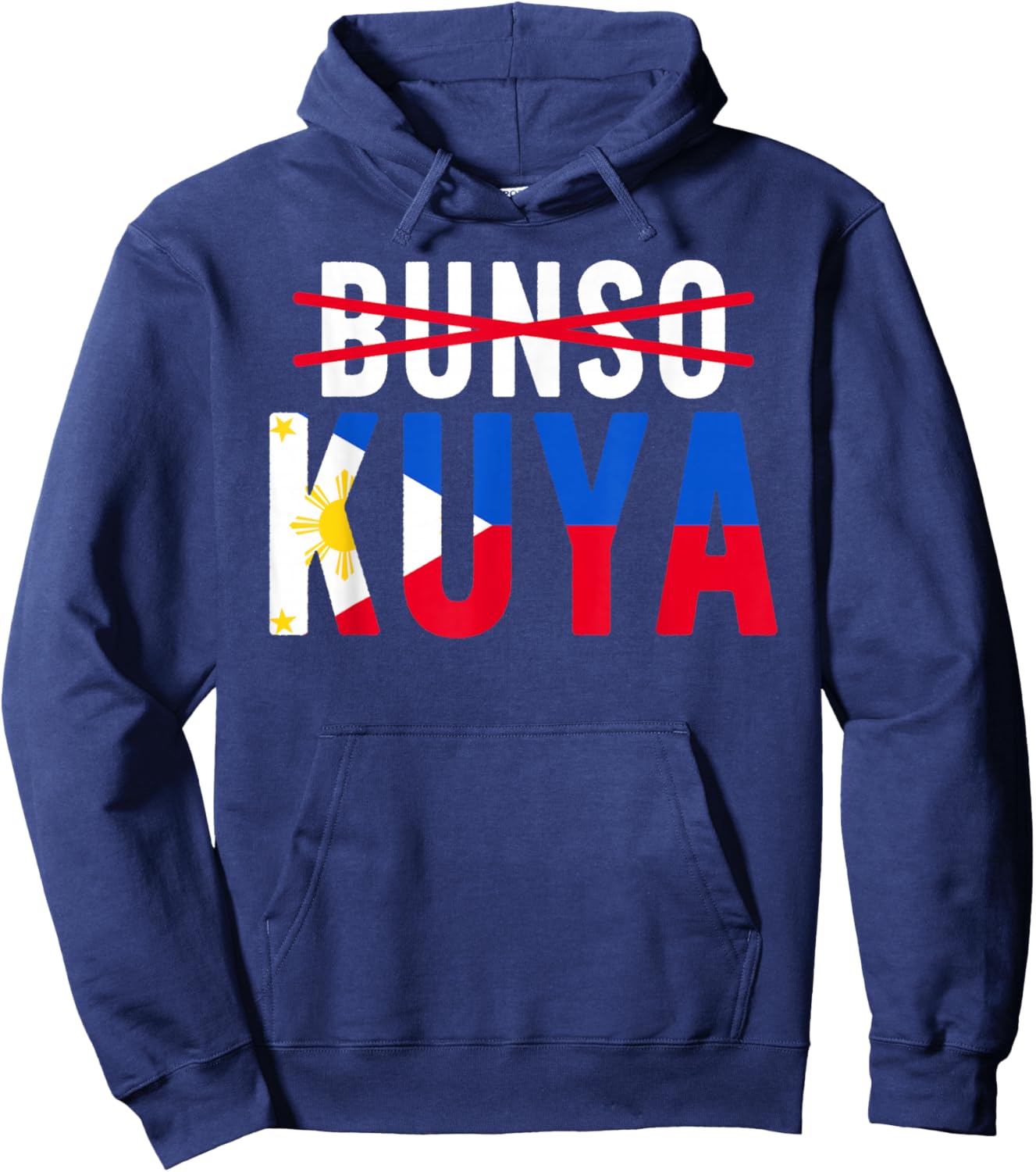Kuya Filipino Older Brother Promoted to Kuya Hoodie - Hoodie | Navy