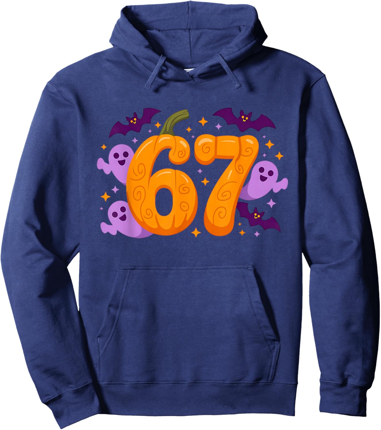 Six Seven Meme 6 7 Halloween Costume Couple Hoodie - Hoodie | Navy