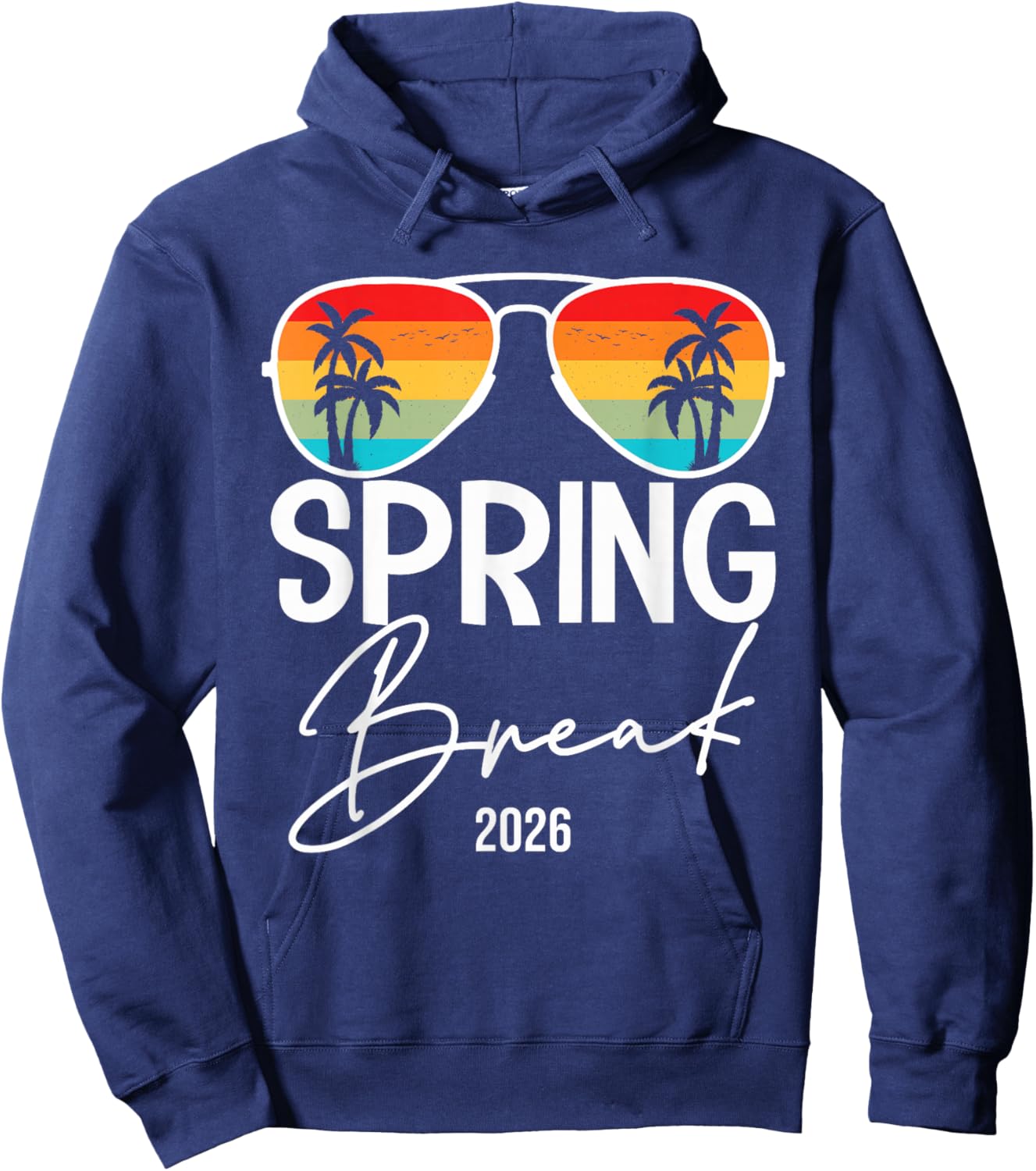 Spring Break 2026 Funny Spring Break Teacher Hoodie - Hoodie | Navy