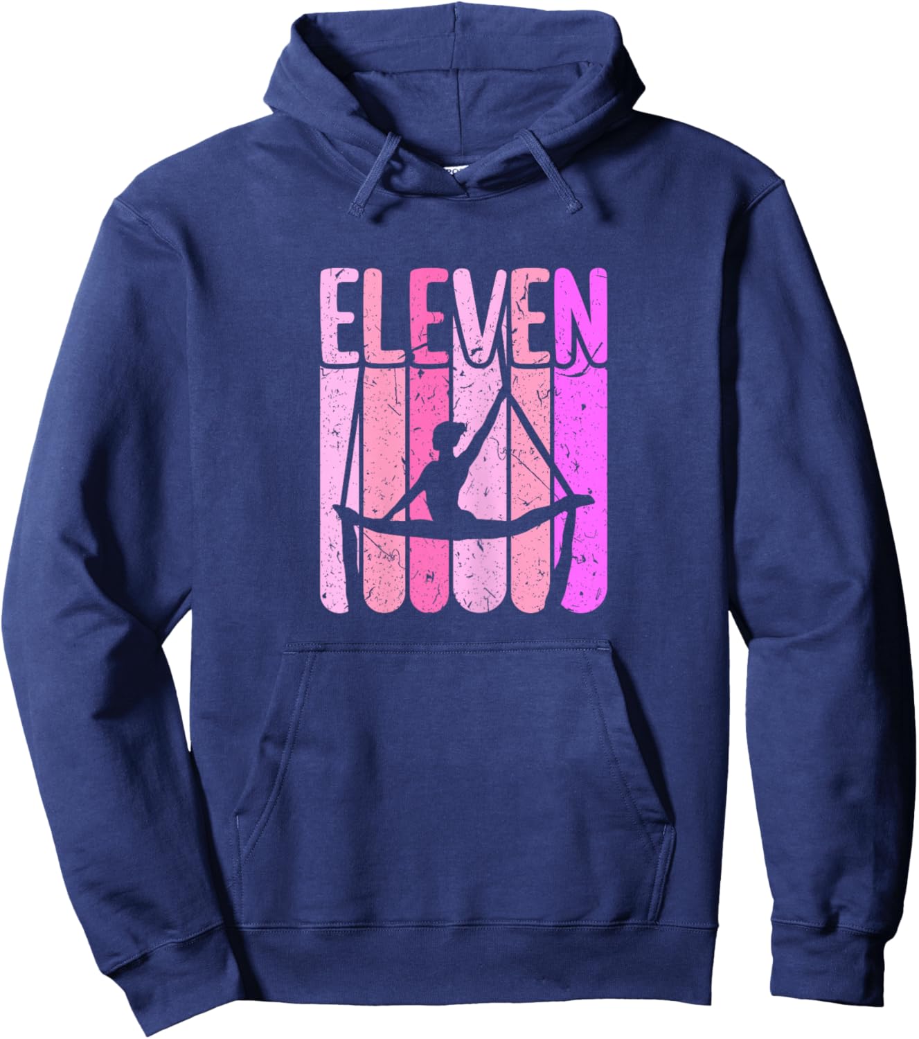 Aerialist 11th Birthday Aerial Silk Yoga Hoodie - Hoodie | Navy