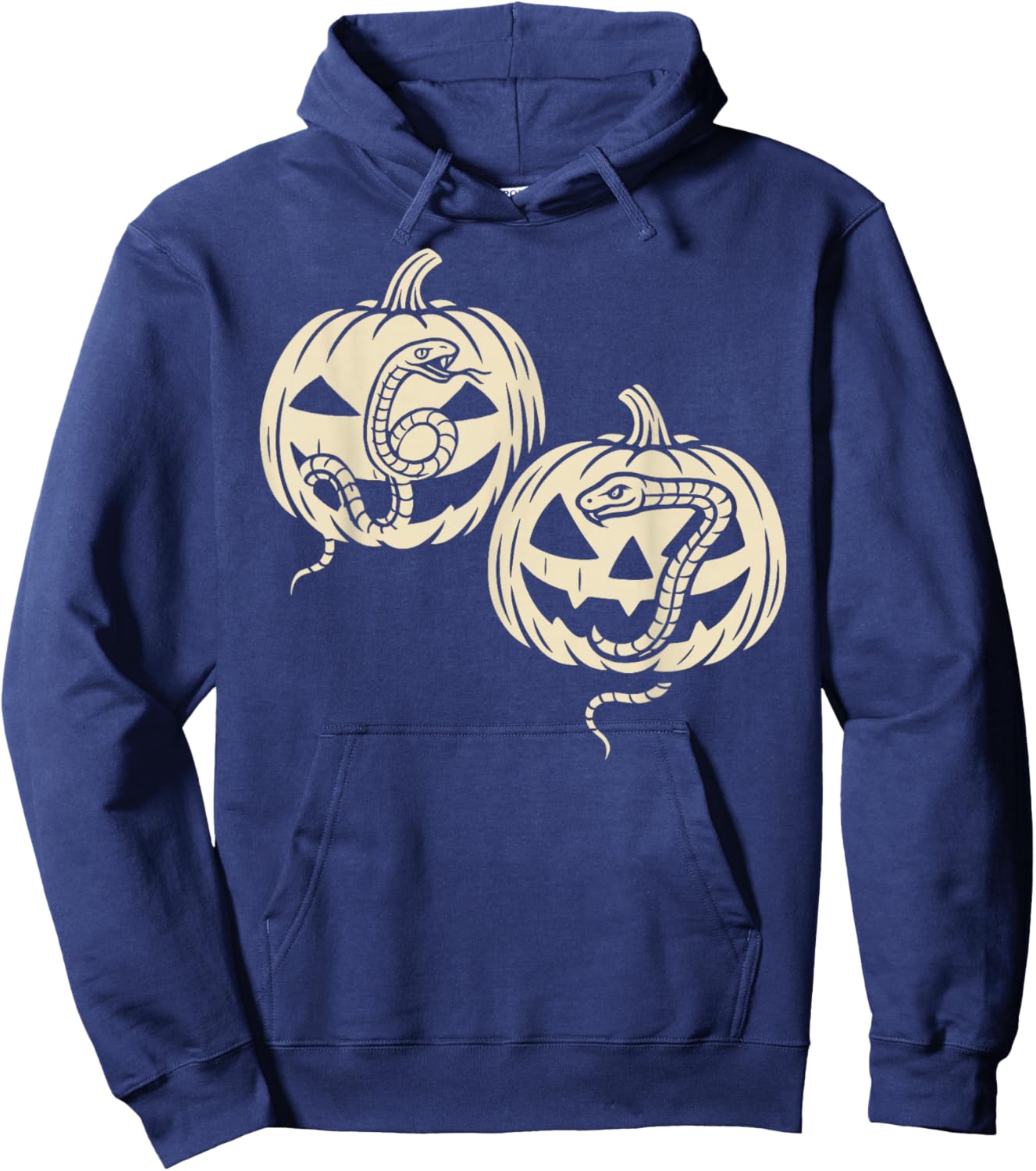 Snakes and Pumpkins 6 7 Halloween Hoodie - Hoodie | Navy