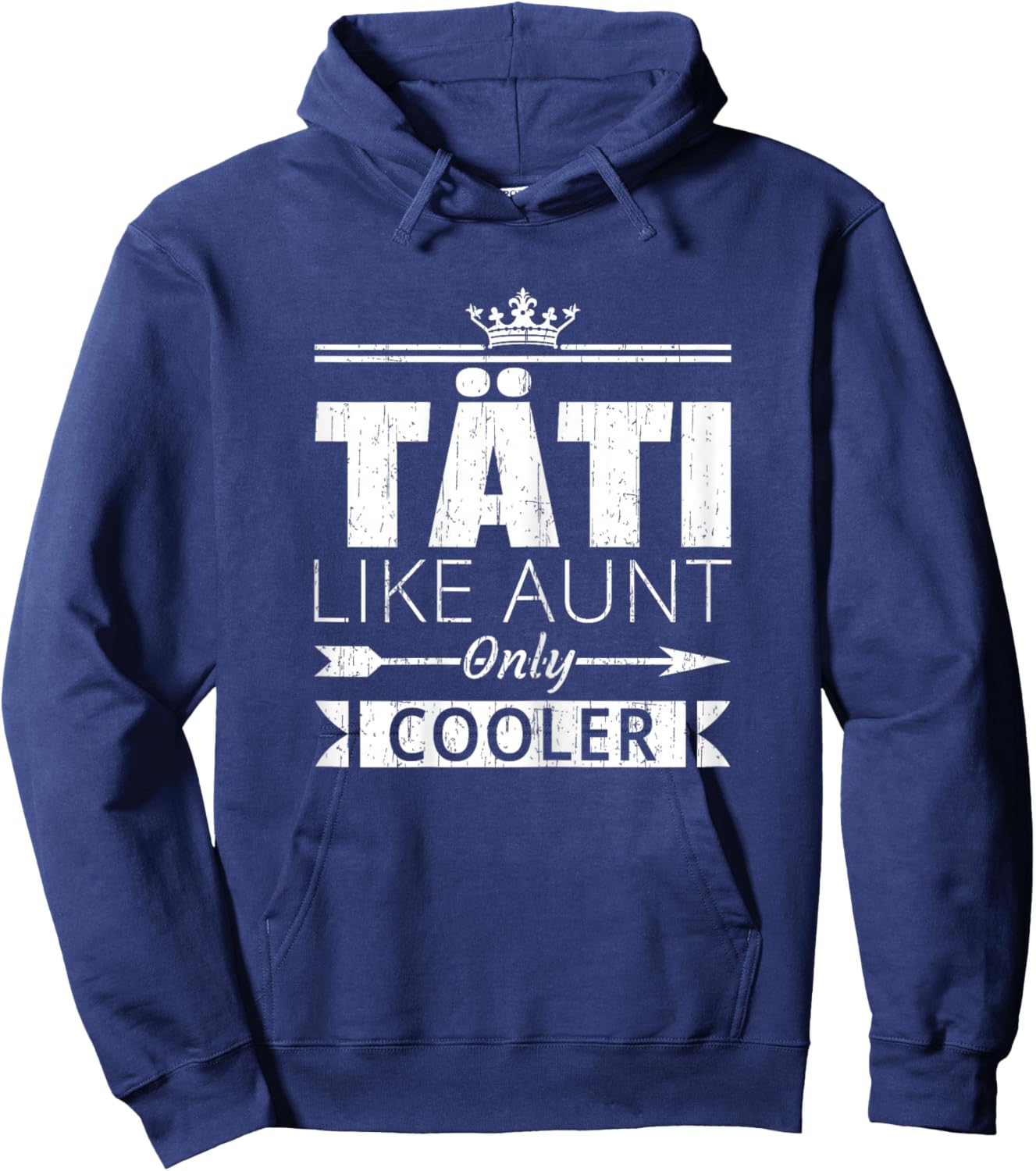 Tati Cooler Funny Finnish Aunt Mother's Day Hoodie - Hoodie | Navy