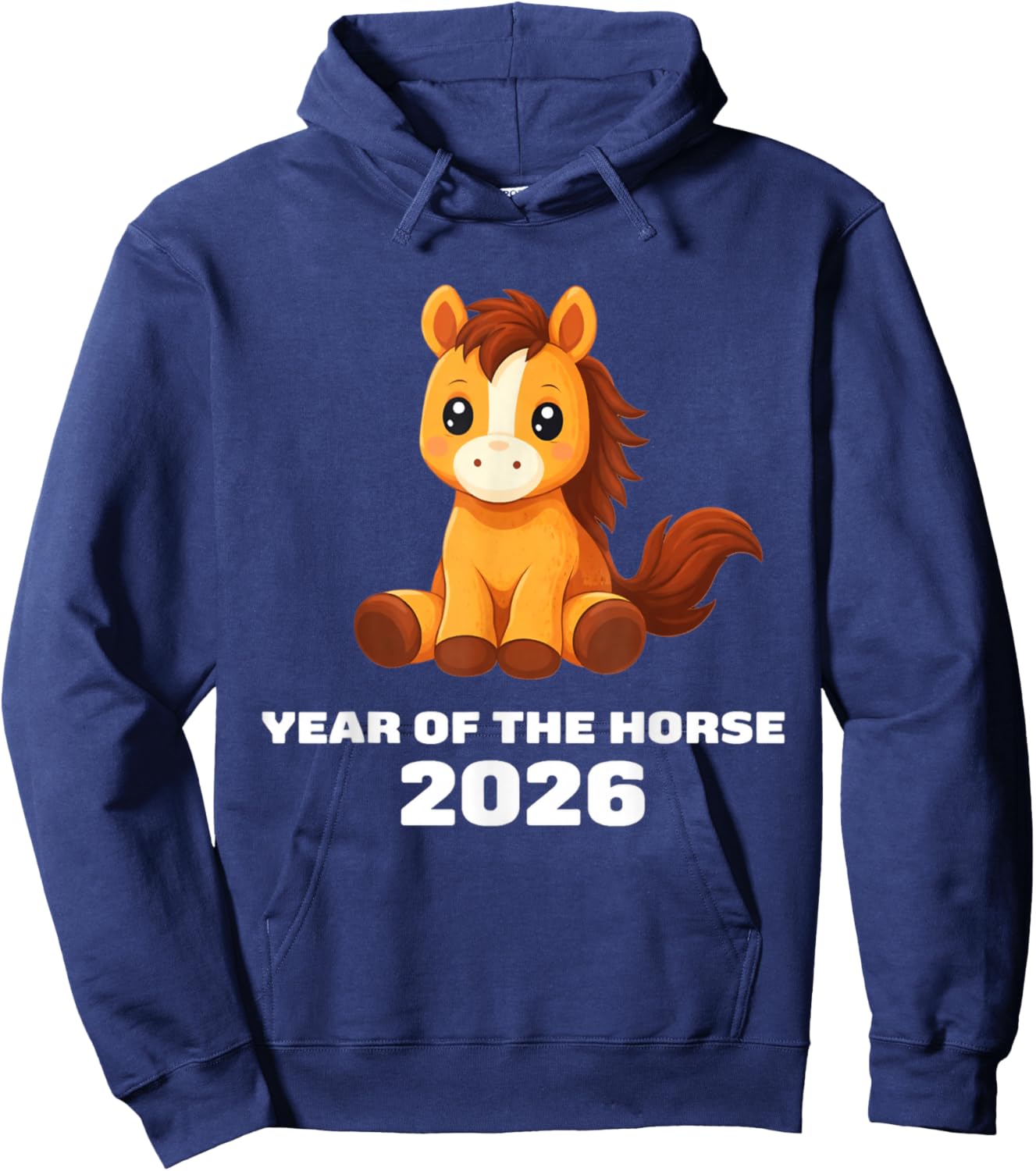 Chinese New Year 2026 Year of The Horse Hoodie - Hoodie | Navy