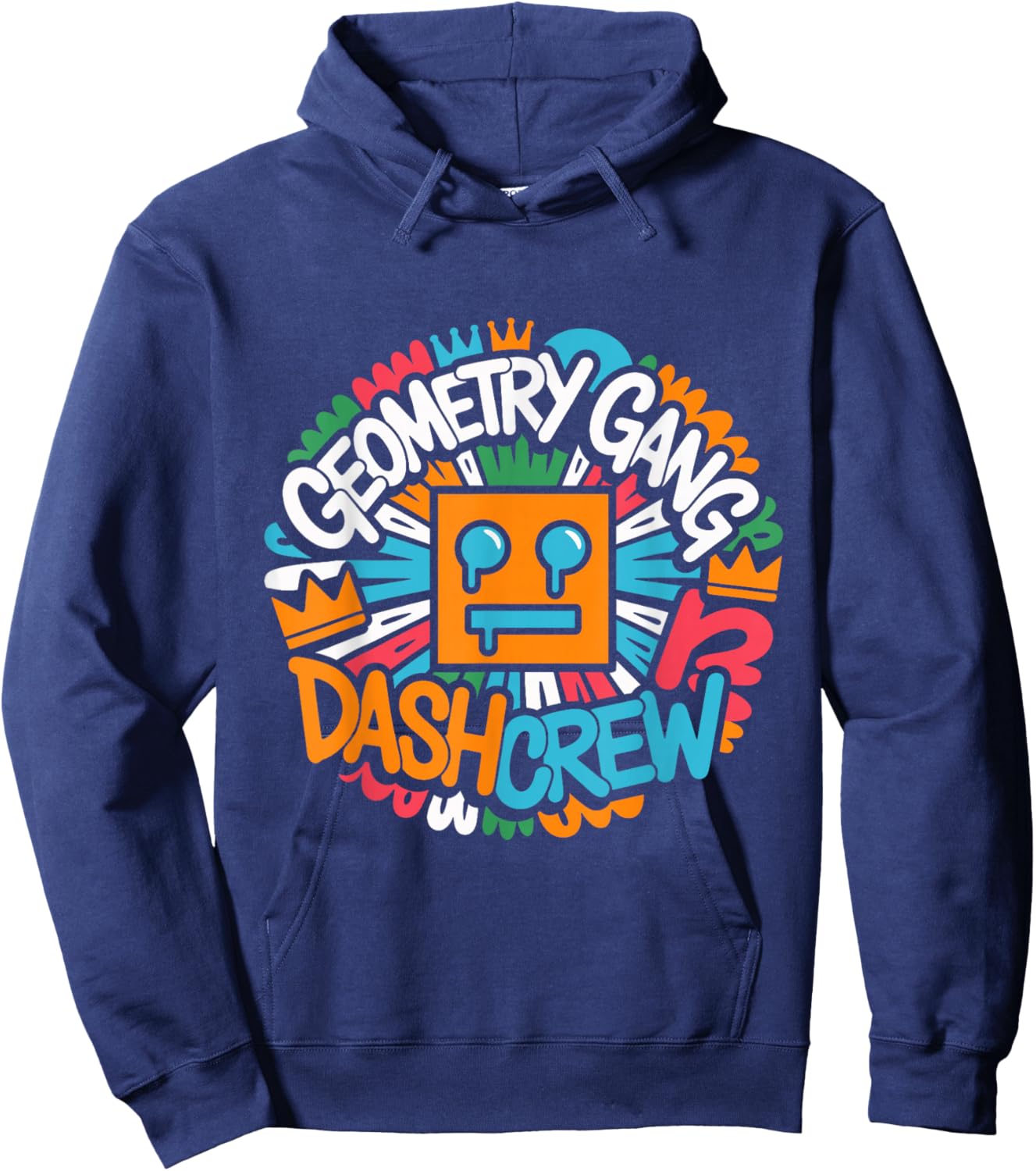 Geometry Gang Dash Crew Video Gamer Hoodie - Hoodie | Navy