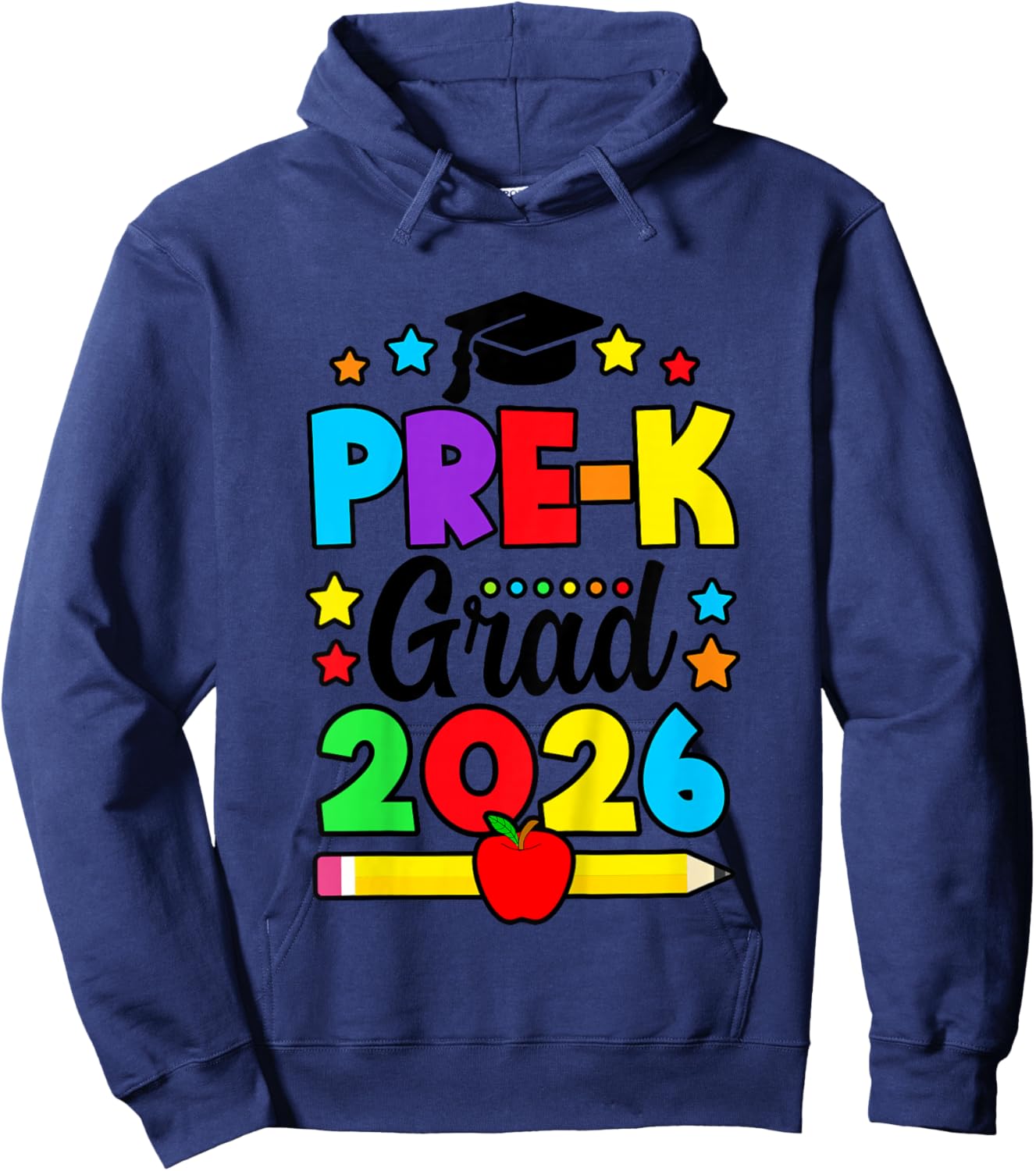 Kids Pre-K Grad 2026 Preschool Graduation 2026 Hoodie - Hoodie | Navy