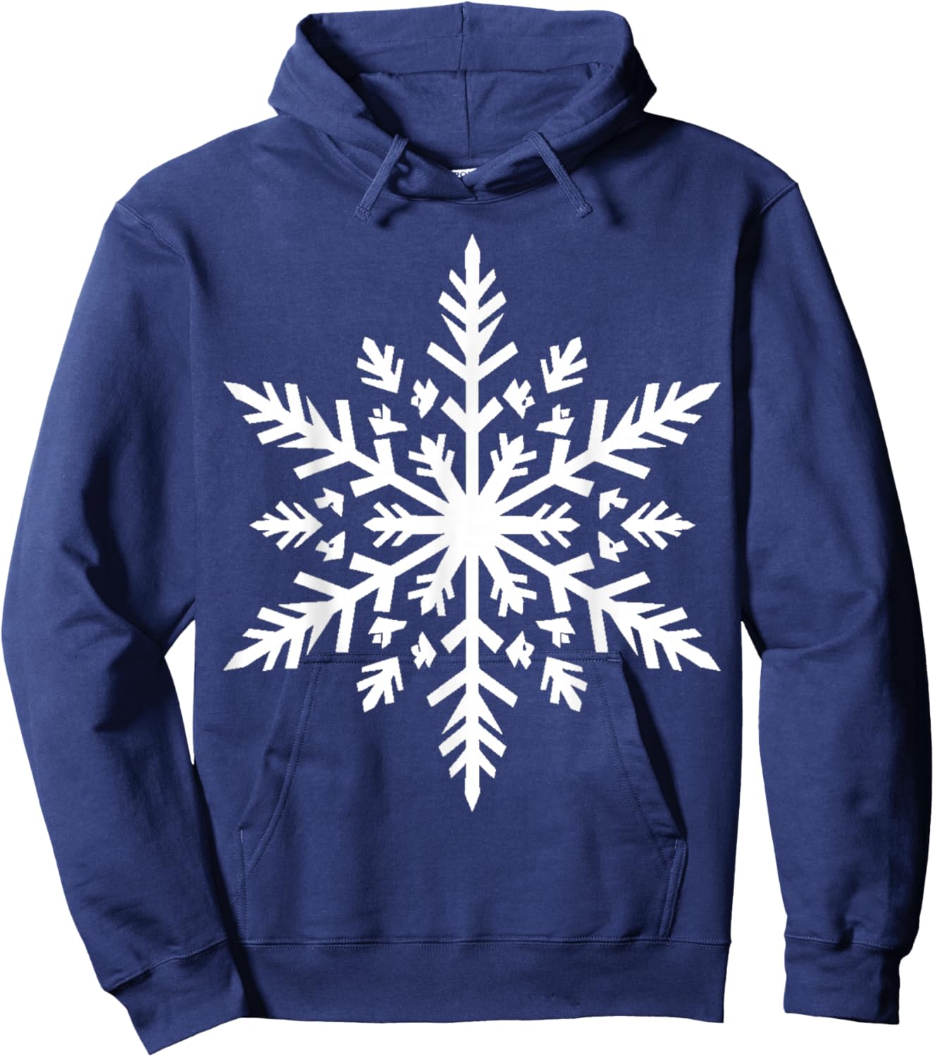 A White Snowflake Hoodie - Hoodie | Navy