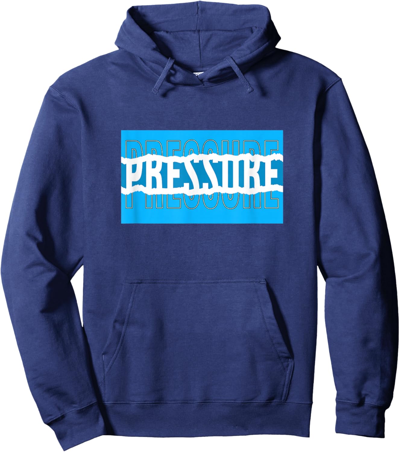 Blue Color Pressure v2 Blue Graphic Hoodie - Hoodie | Navy