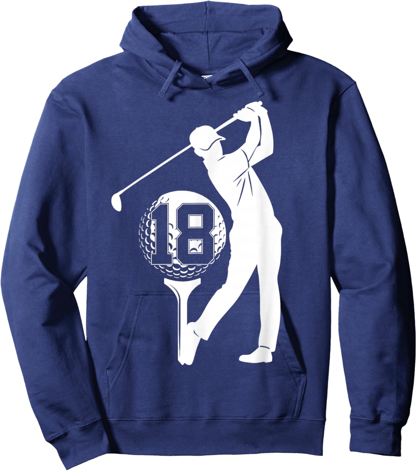 18 Years Golf 18TH Birthday Hoodie - Hoodie | Navy