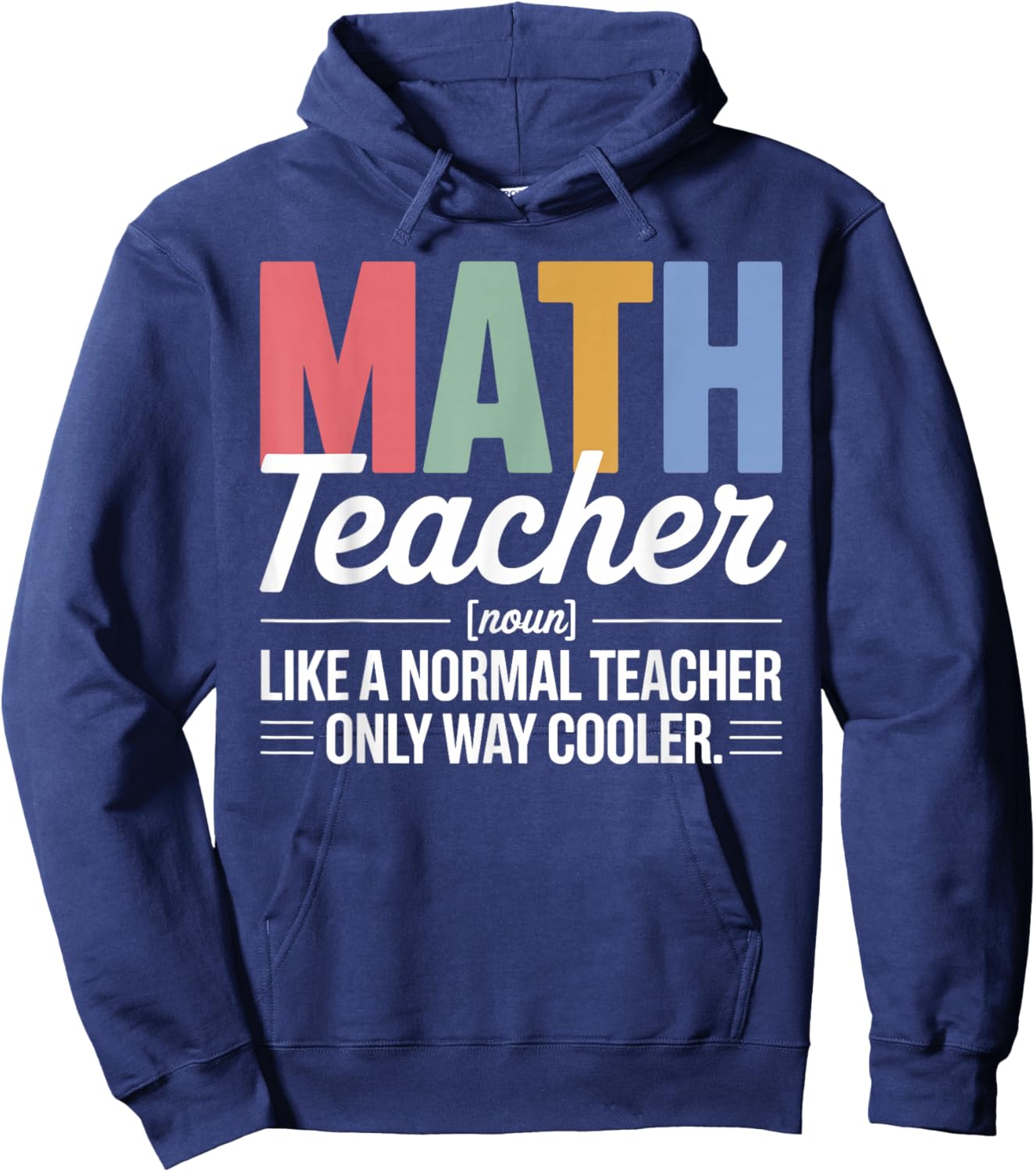 Cool Math Teacher Design Women Math Professor Hoodie - Hoodie | Navy