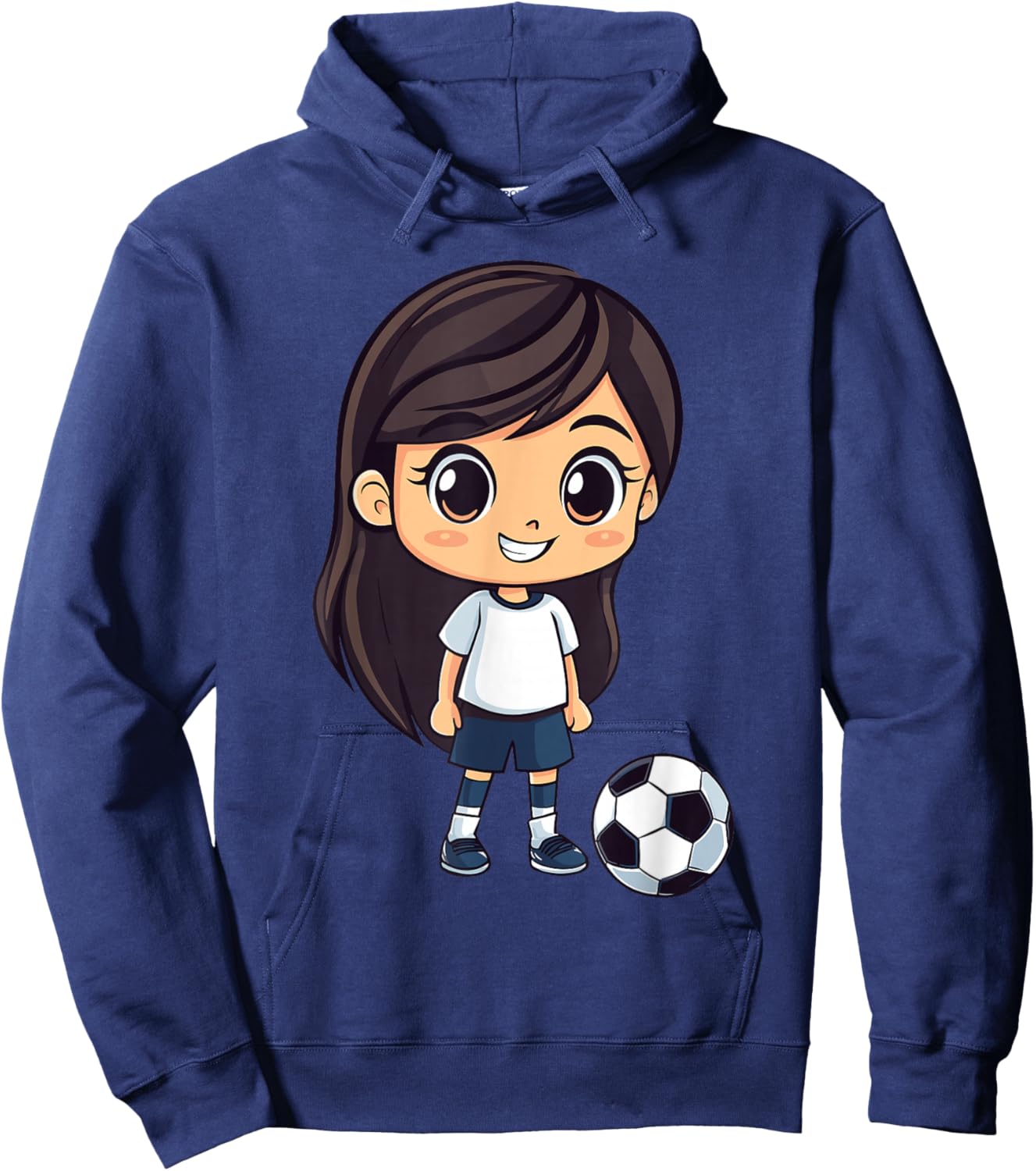 Girl Soccer Hoodie - Hoodie | Navy