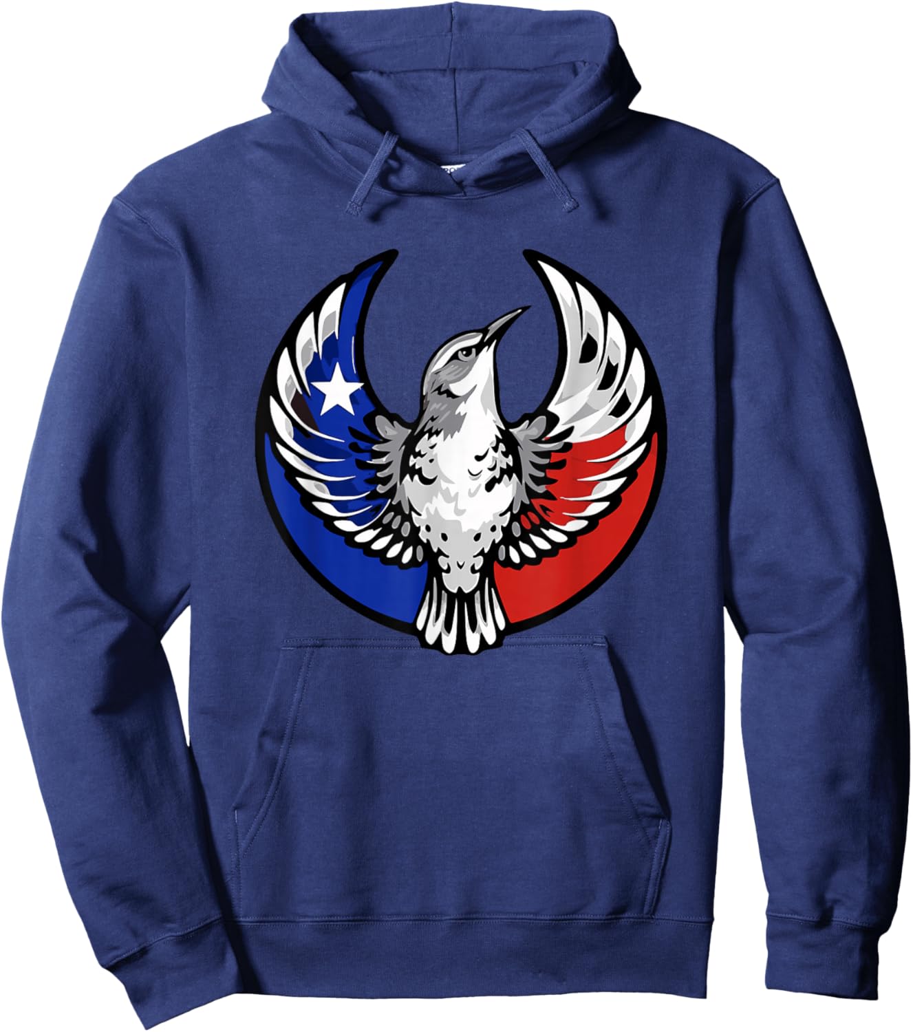 TX Rebel Bird Alliance No Kings Hoodie - Hoodie | Navy