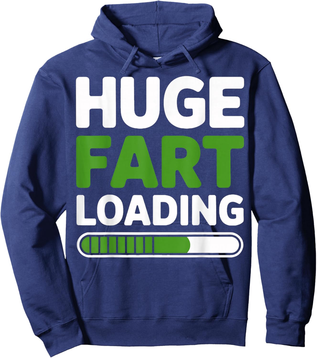 Massive Fart Loading Video Game Comedy Style Hoodie - Hoodie | Navy