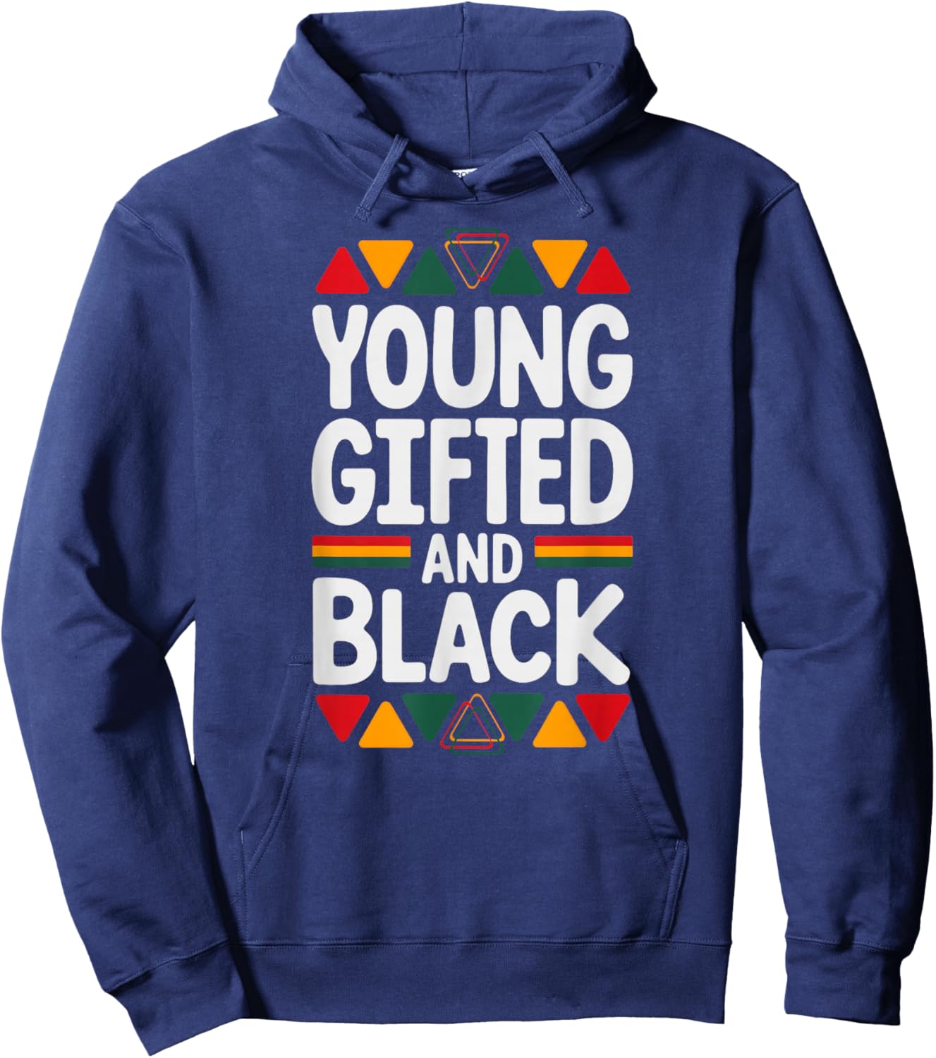 Young Gifted and Black History Hoodie - Hoodie | Navy