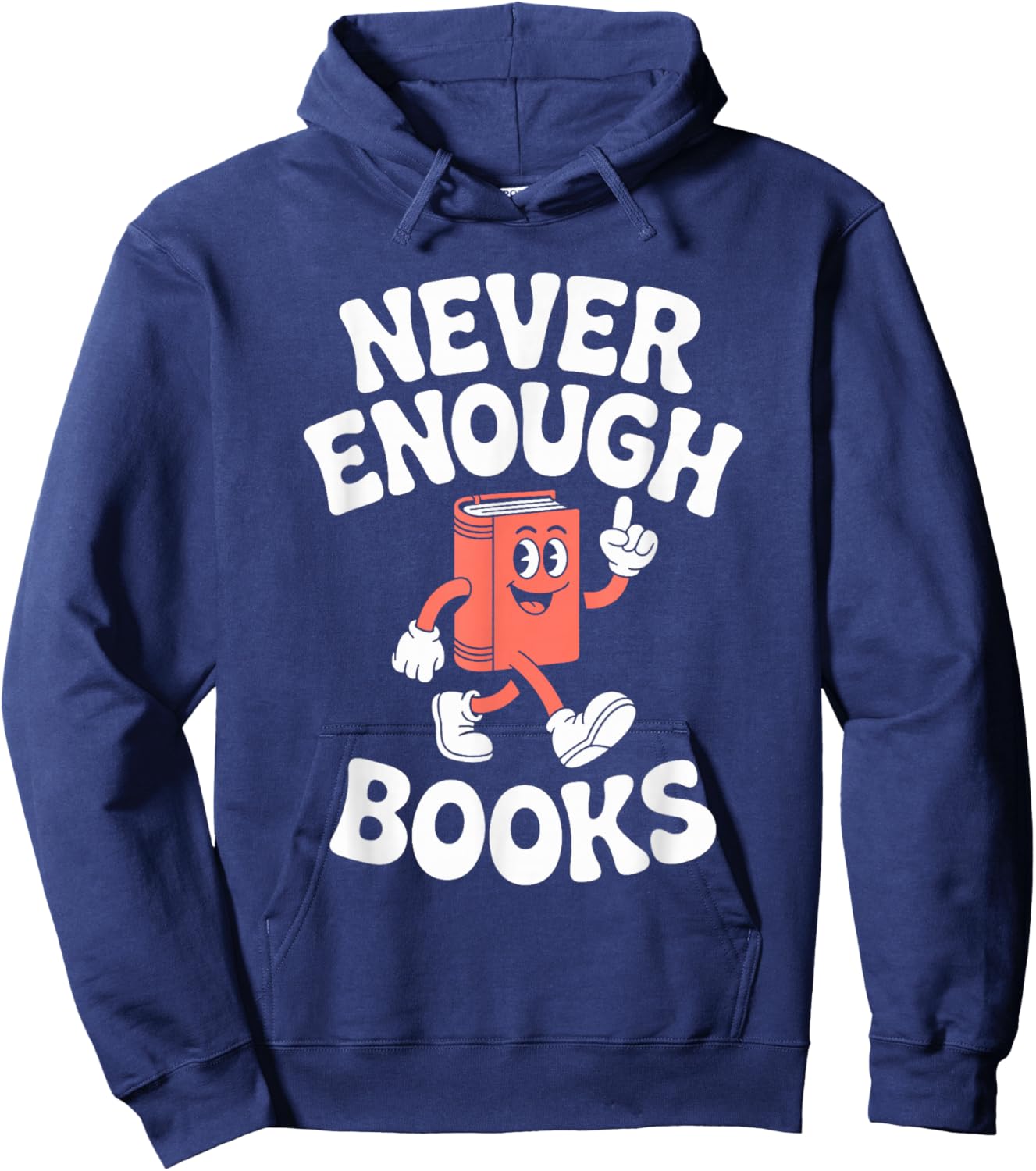 Funny Books or Book Reading Retro Hoodie - Hoodie | Navy