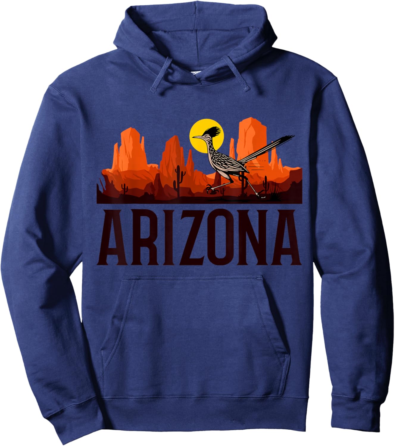 Arizona Roadrunner Bird Desert Vibes AZ Pride Hoodie - Hoodie | Navy
