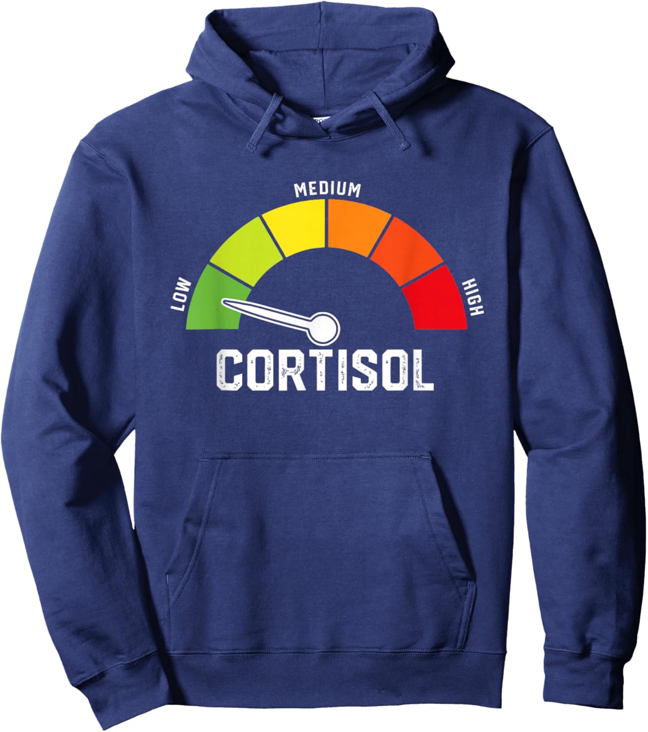 Low Cortisol Levels Meme Hoodie - Hoodie | Navy