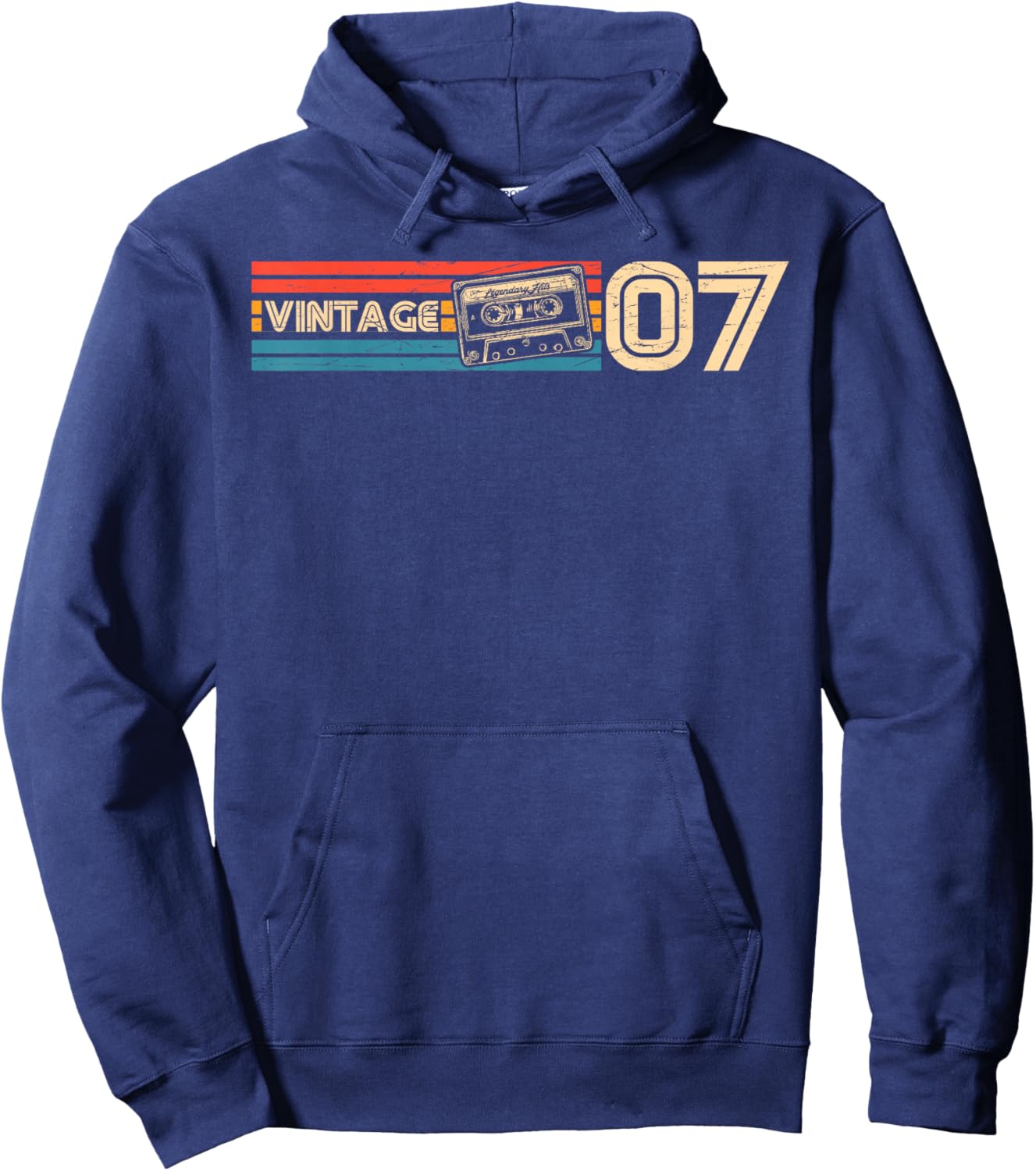 19th Birthday Retro Vintage 2007 Men Women Hoodie - Hoodie | Navy