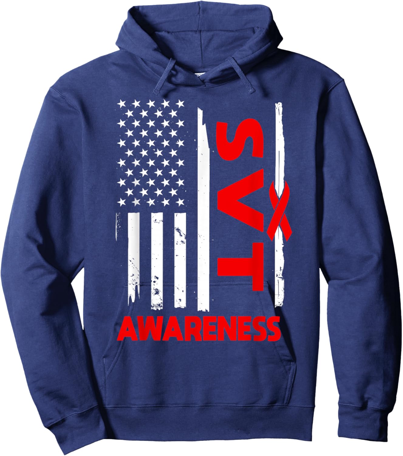 American Flag SVT Awareness USA Hoodie - Hoodie | Navy