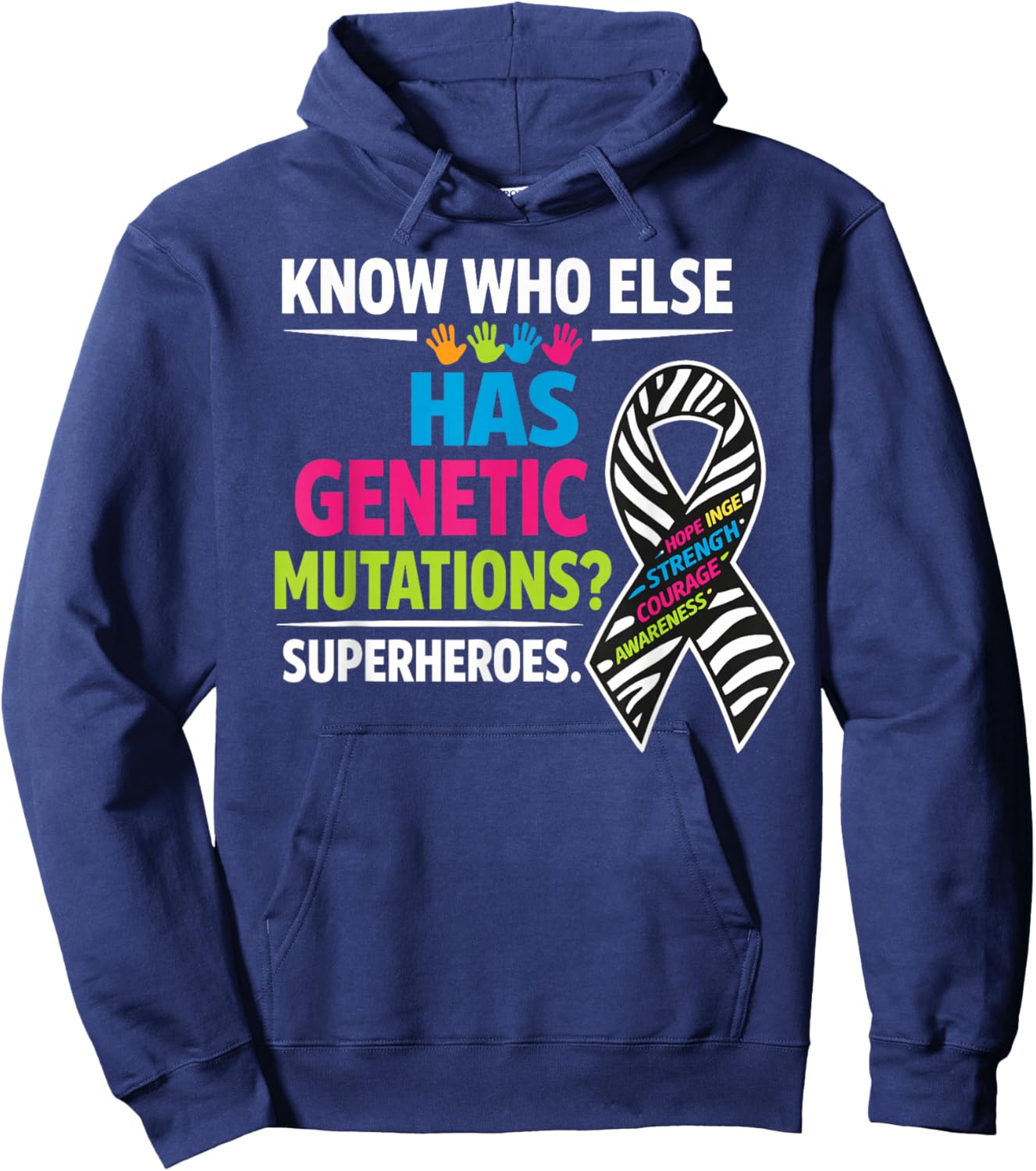 Rare Disease Awareness Hoodie - Hoodie | Navy