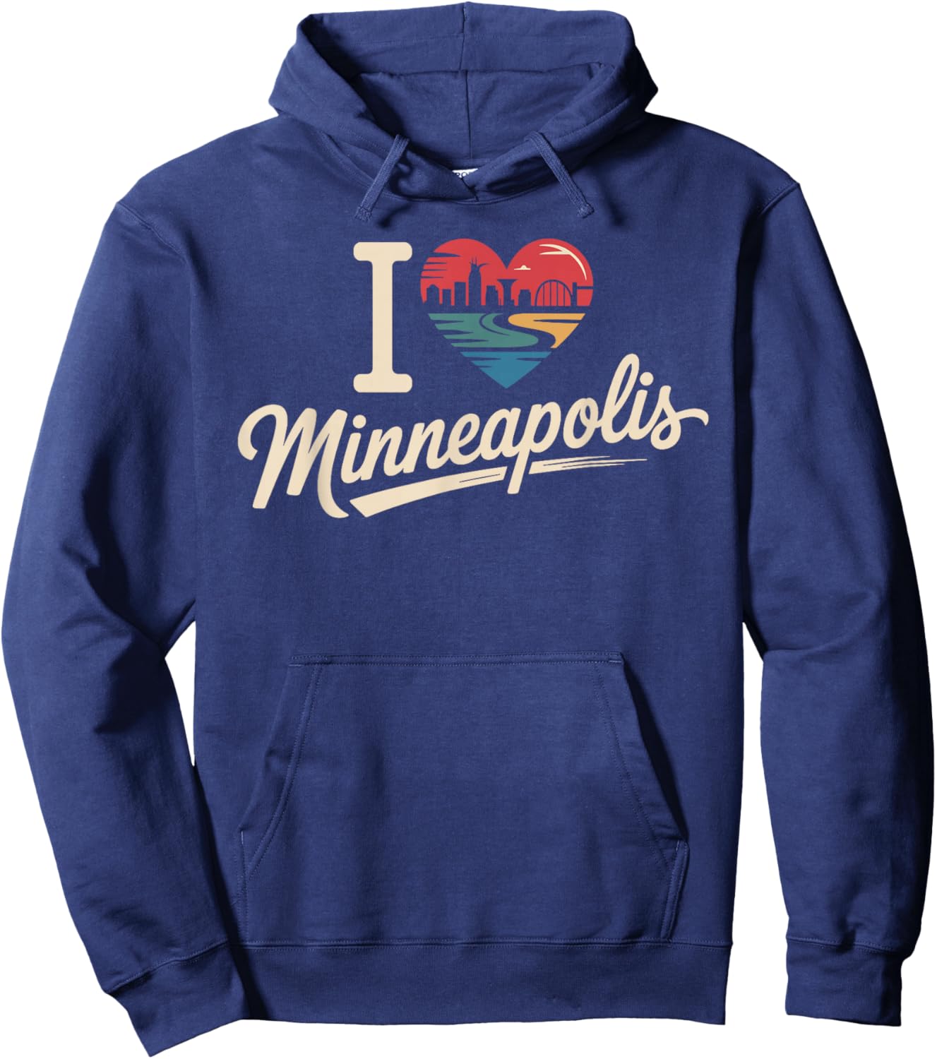 I Love Minneapolis I Heart Minneapolis Hoodie - Hoodie | Navy