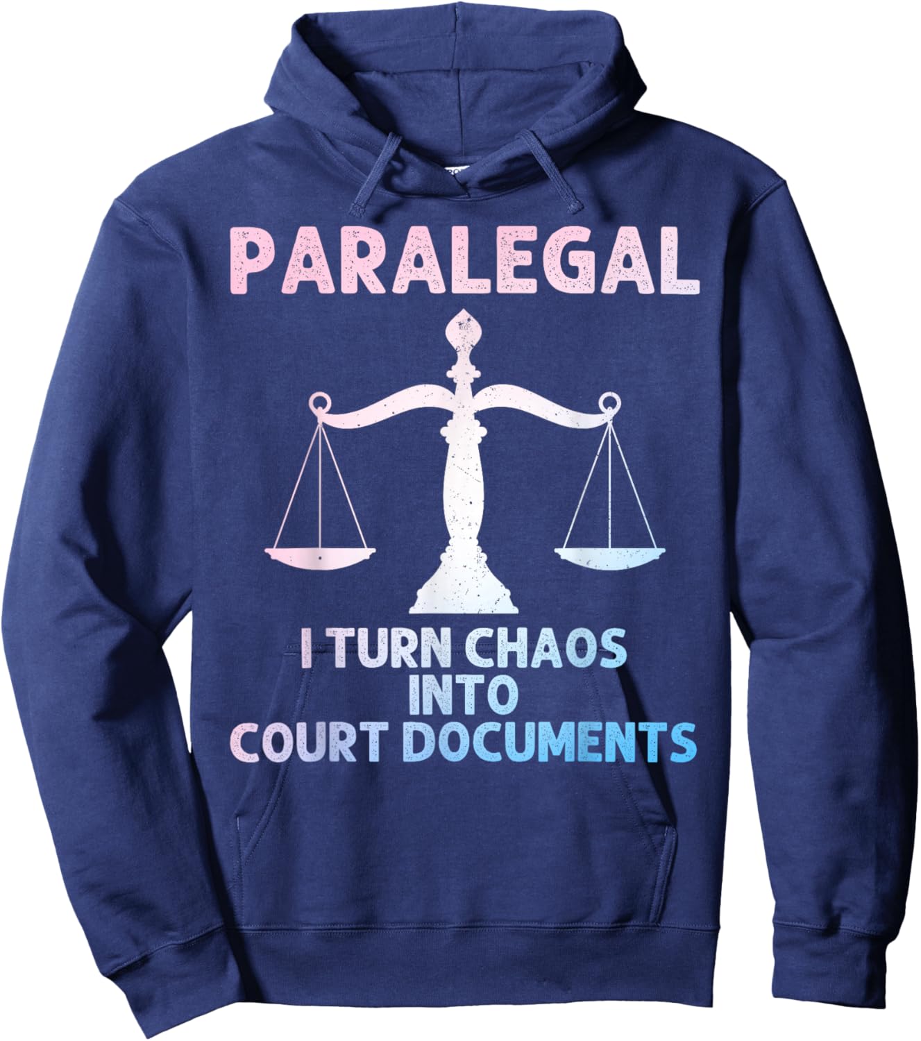 Best Paralegal Art Women Law Student Paralegal Hoodie - Hoodie | Navy