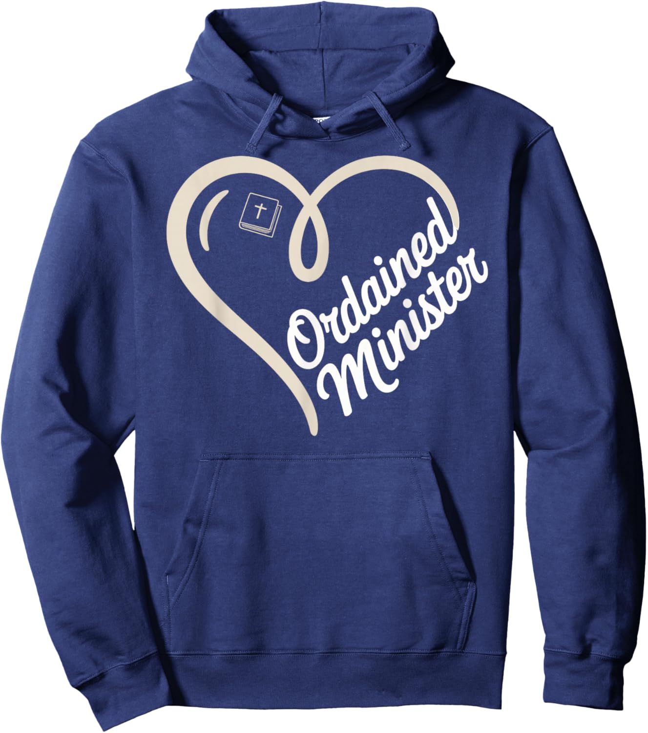 Ordained Minister Heart Hoodie - Hoodie | Navy
