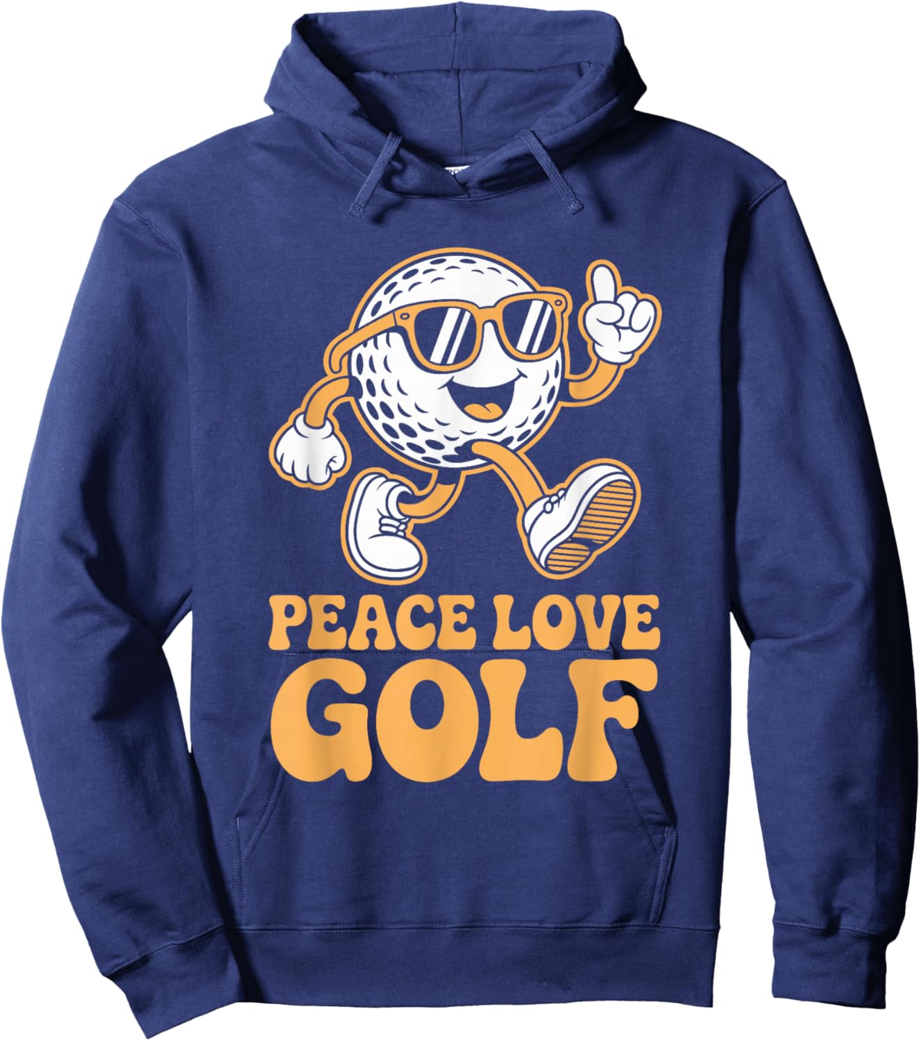 Peace Love Golf, Golfer and Golfing Hoodie - Hoodie | Navy