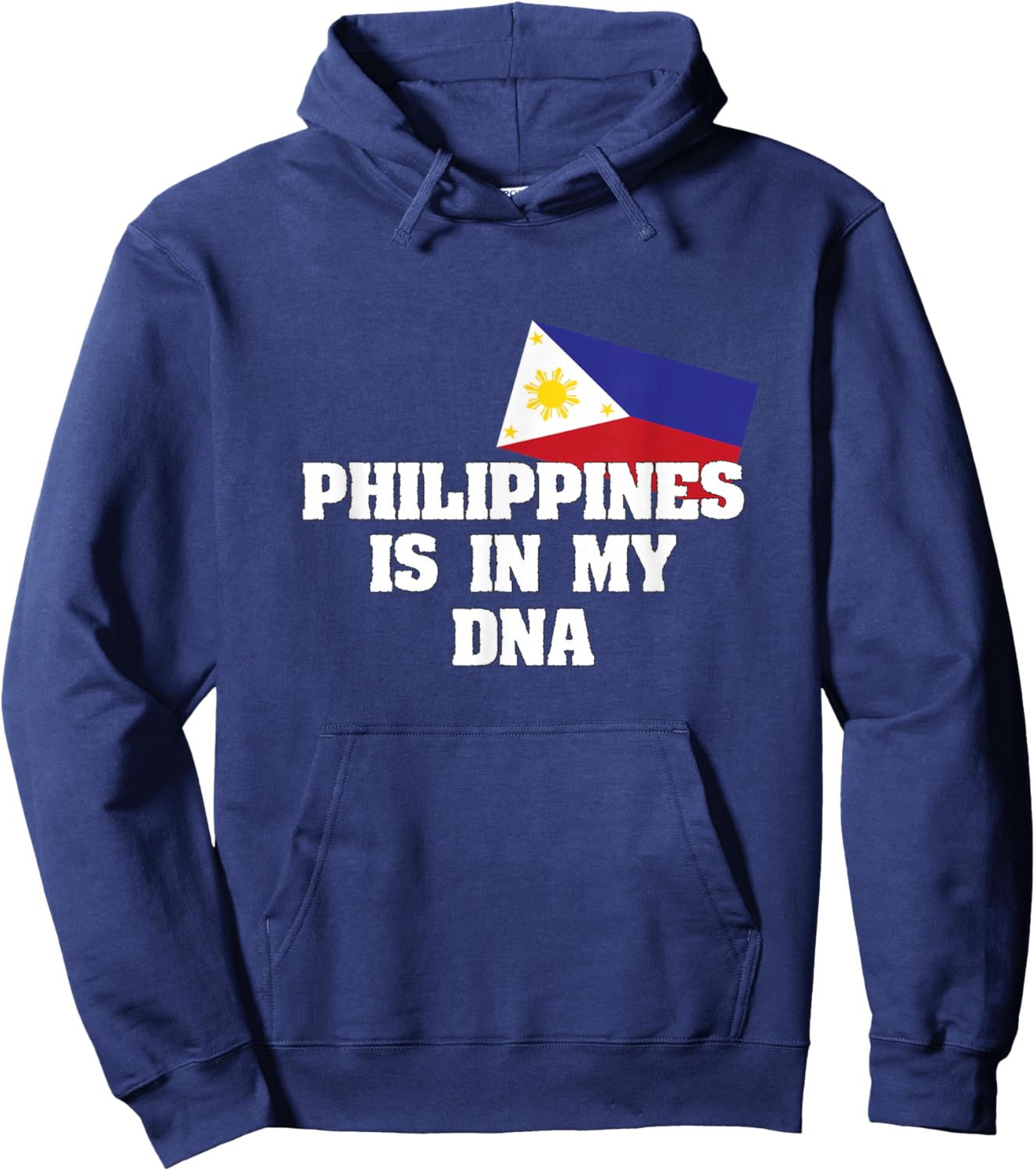 Philippines is in My DNA Filipino Hoodie - Hoodie | Navy