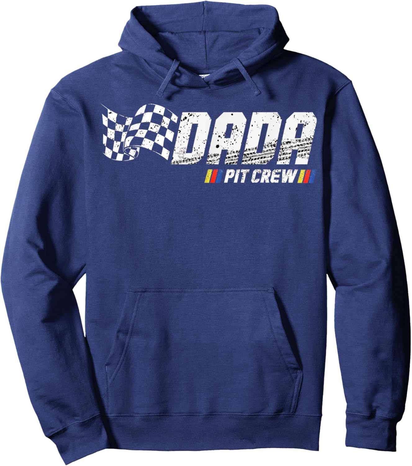 Dada Pit Crew Race Car Birthday Family Racing Hoodie - Hoodie | Navy