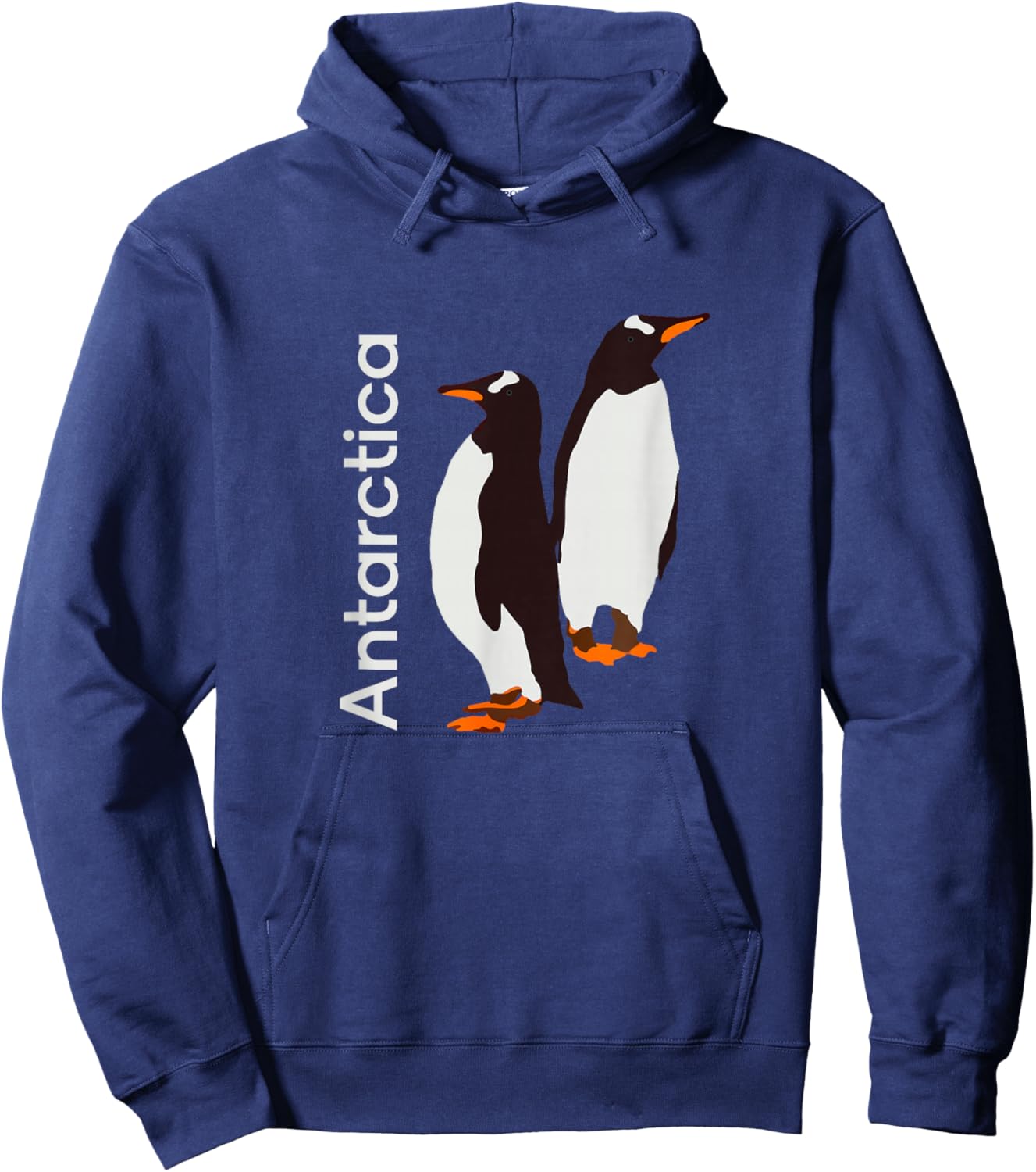 Antarctica Penguins Souvenirs Retro Graphic Hoodie - Hoodie | Navy