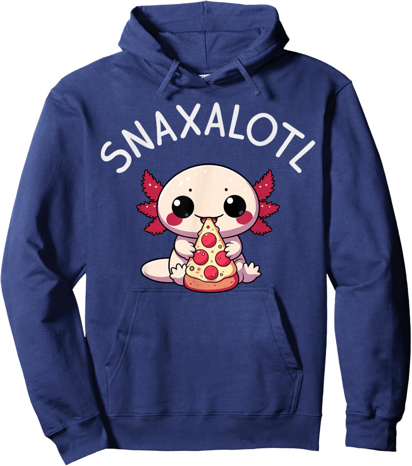 Axolotl, Kawaii Hoodie - Hoodie | Navy