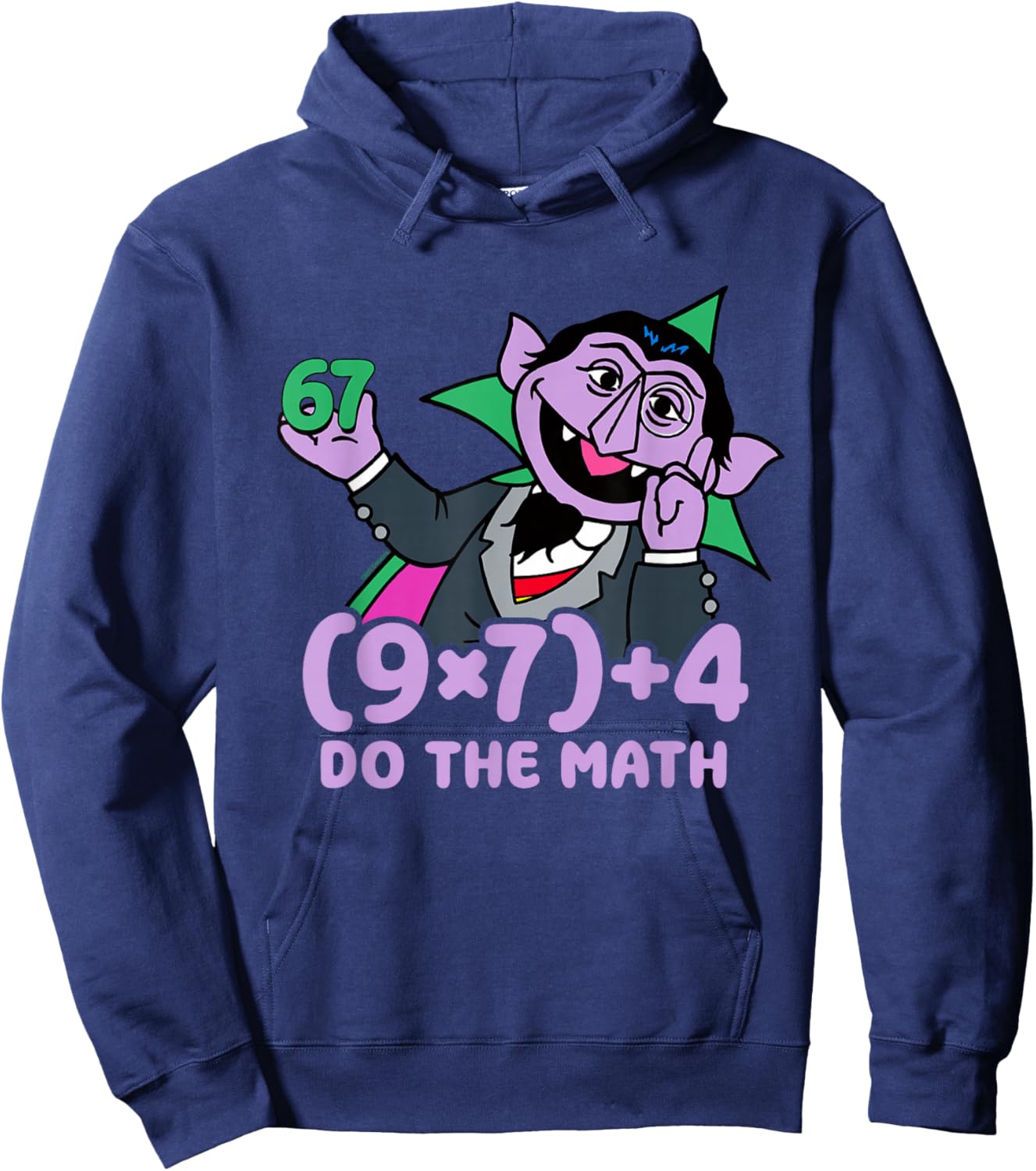 Sesame Street The Count Do the Math Hoodie - Hoodie | Navy
