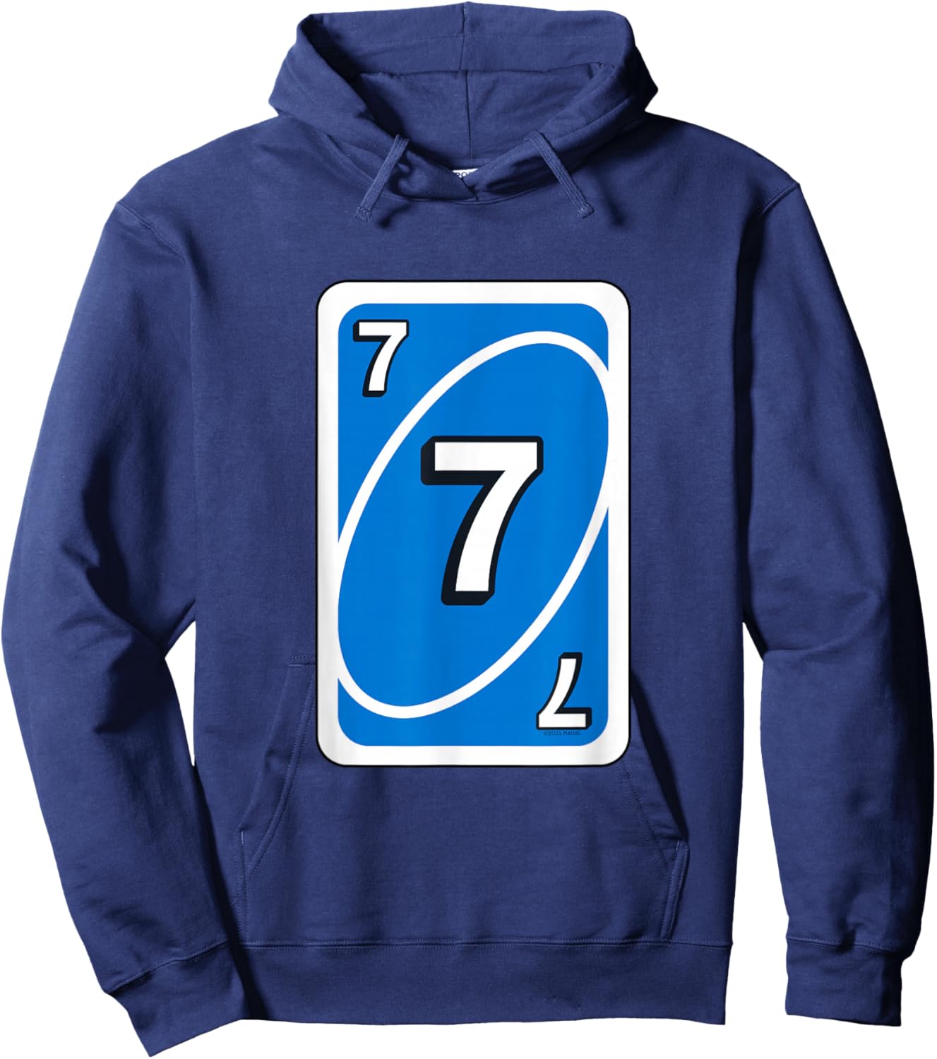 UNO Halloween Blue 7" Card Hoodie - Hoodie | Navy