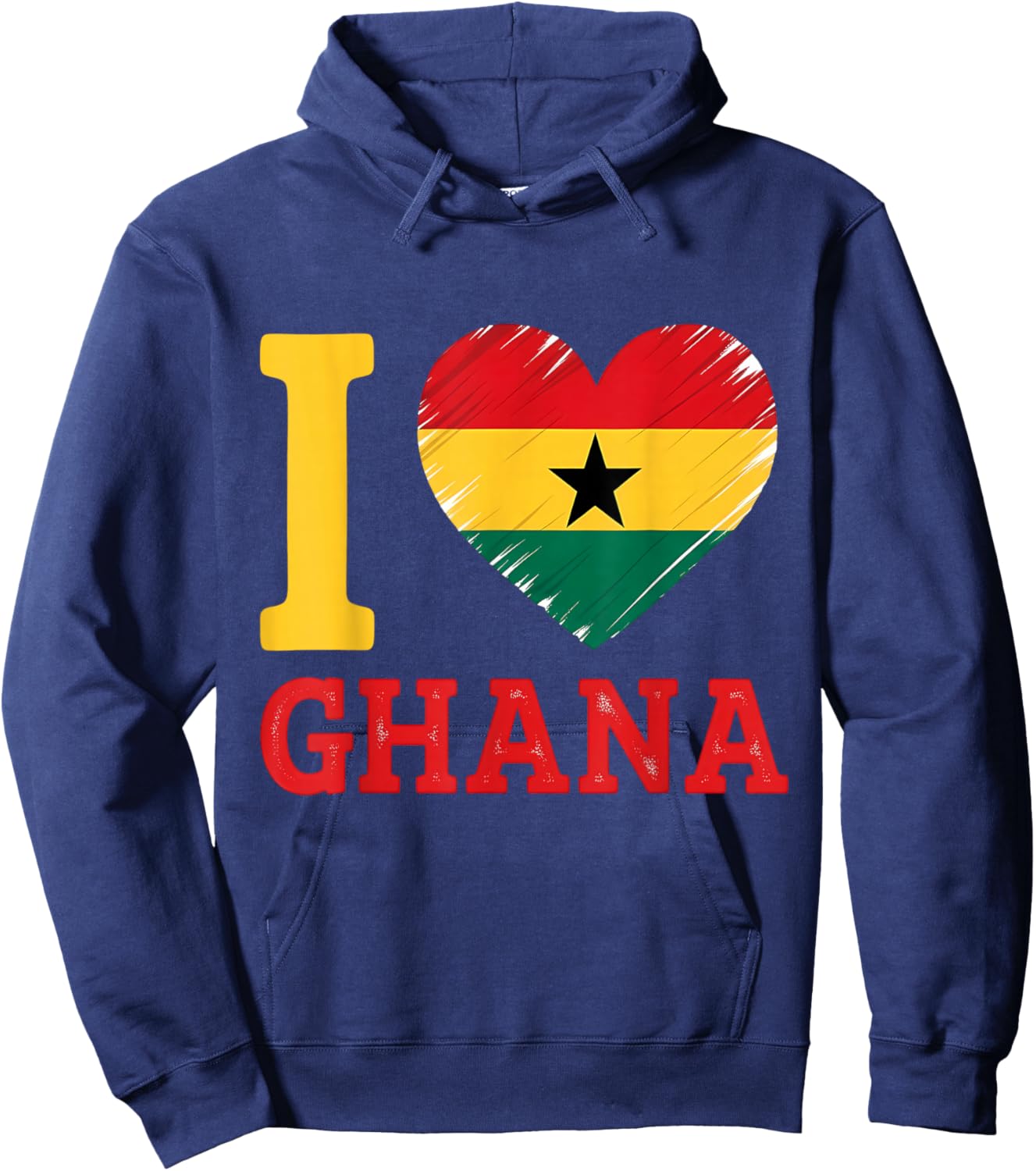 Ghana Flag Ghanese Roots Ghanaian Pride Hoodie - Hoodie | Navy