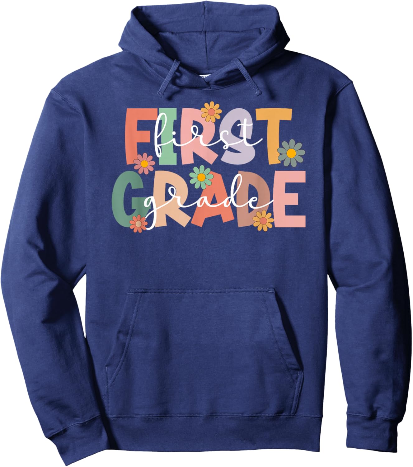 First Grade Teacher Best 1st Grade Teacher Hoodie - Hoodie | Navy