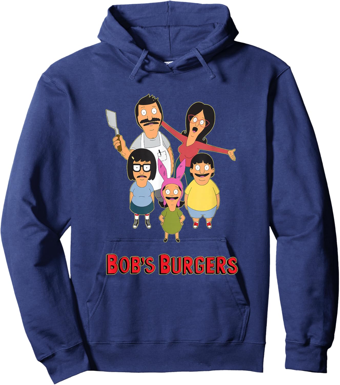 Bob's Burgers Belcher Family Group Portrait Hoodie - Hoodie | Navy