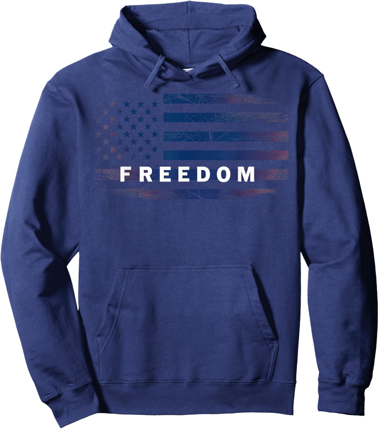American Flag Freedom Hoodie - Hoodie | Navy
