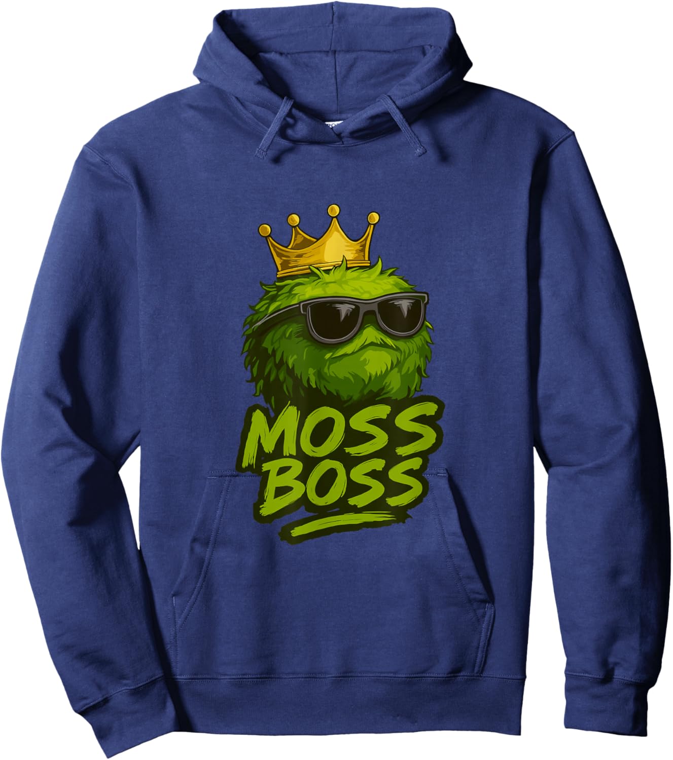 Moss Boss Funny Moss Lover Terrarium Humor Hoodie - Hoodie | Navy