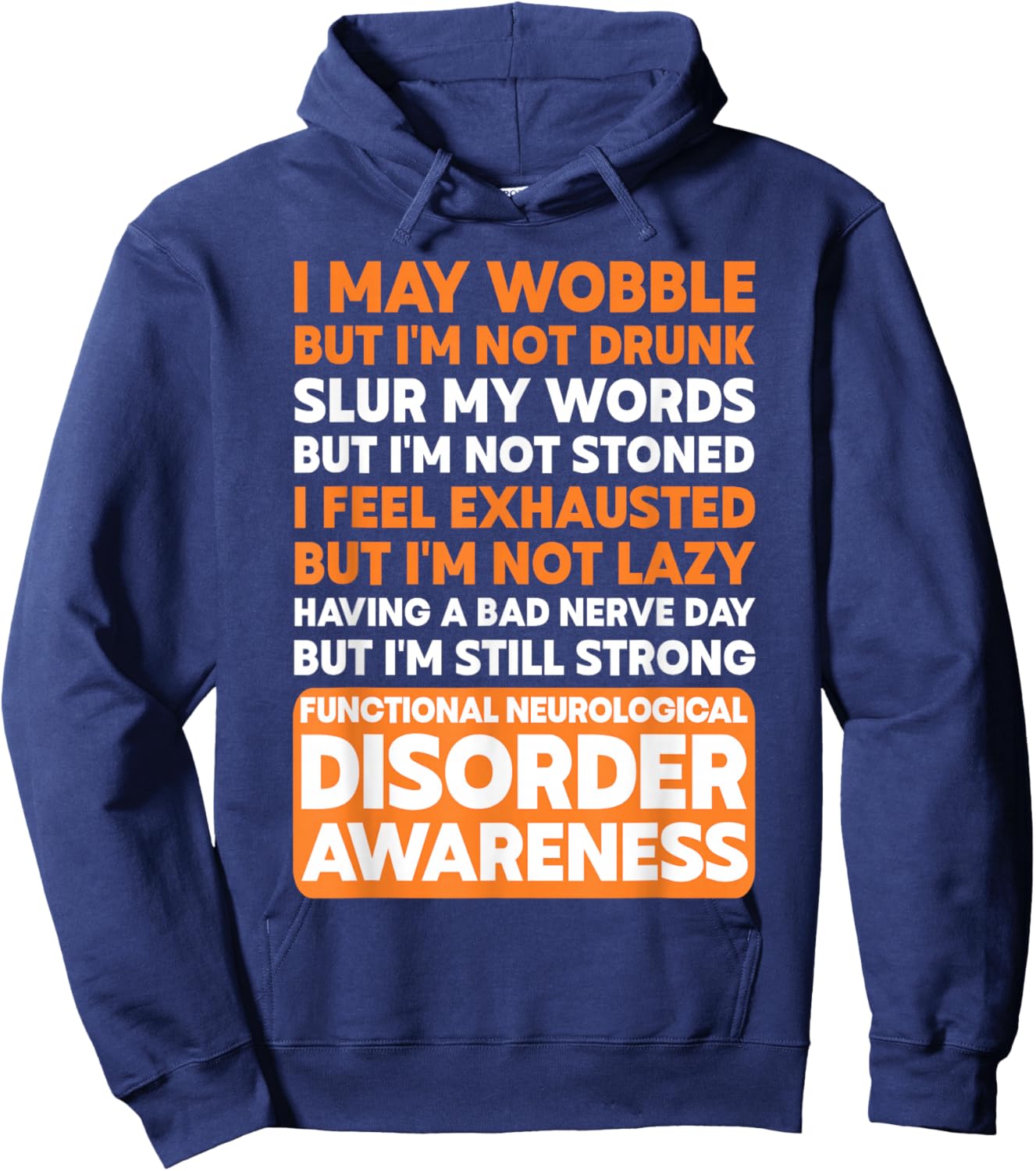 Functional Neurological Disorder FND Warrior Hoodie - Hoodie | Navy