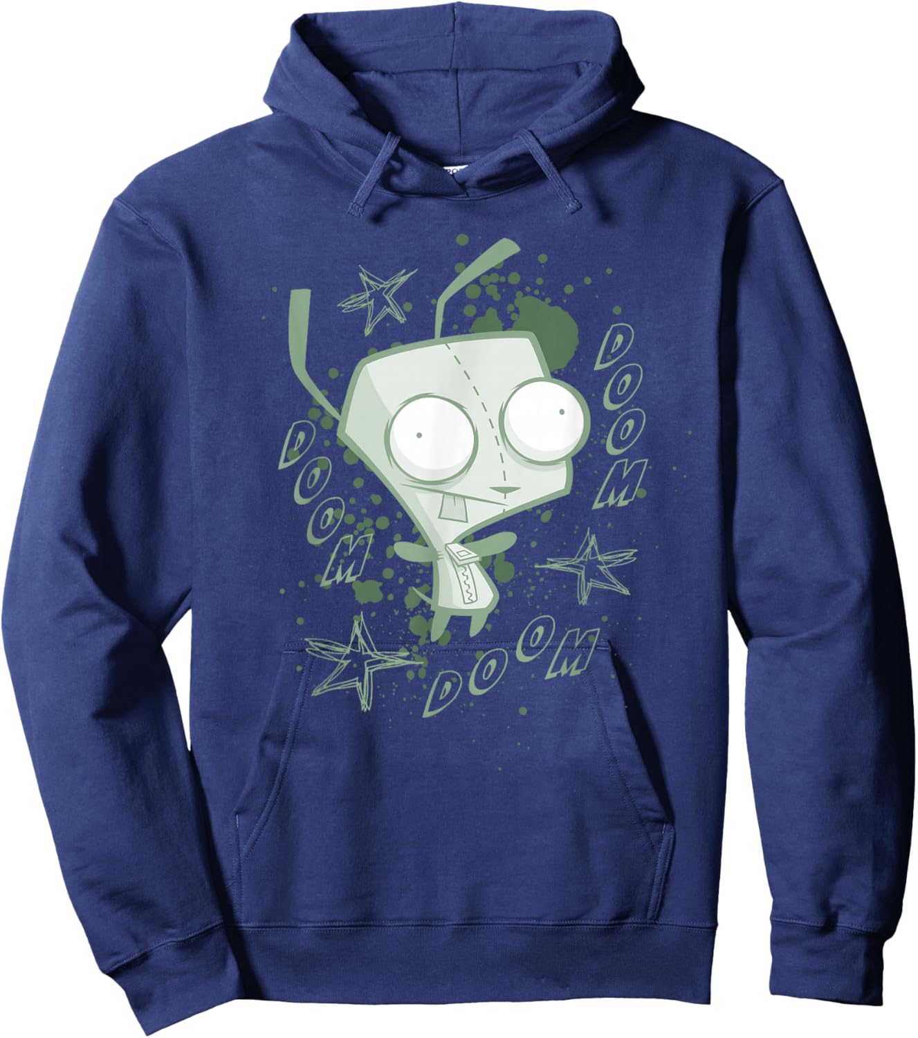 Invader Zim Gir Doom Splatter Punk Aesthetic Hoodie - Hoodie | Navy