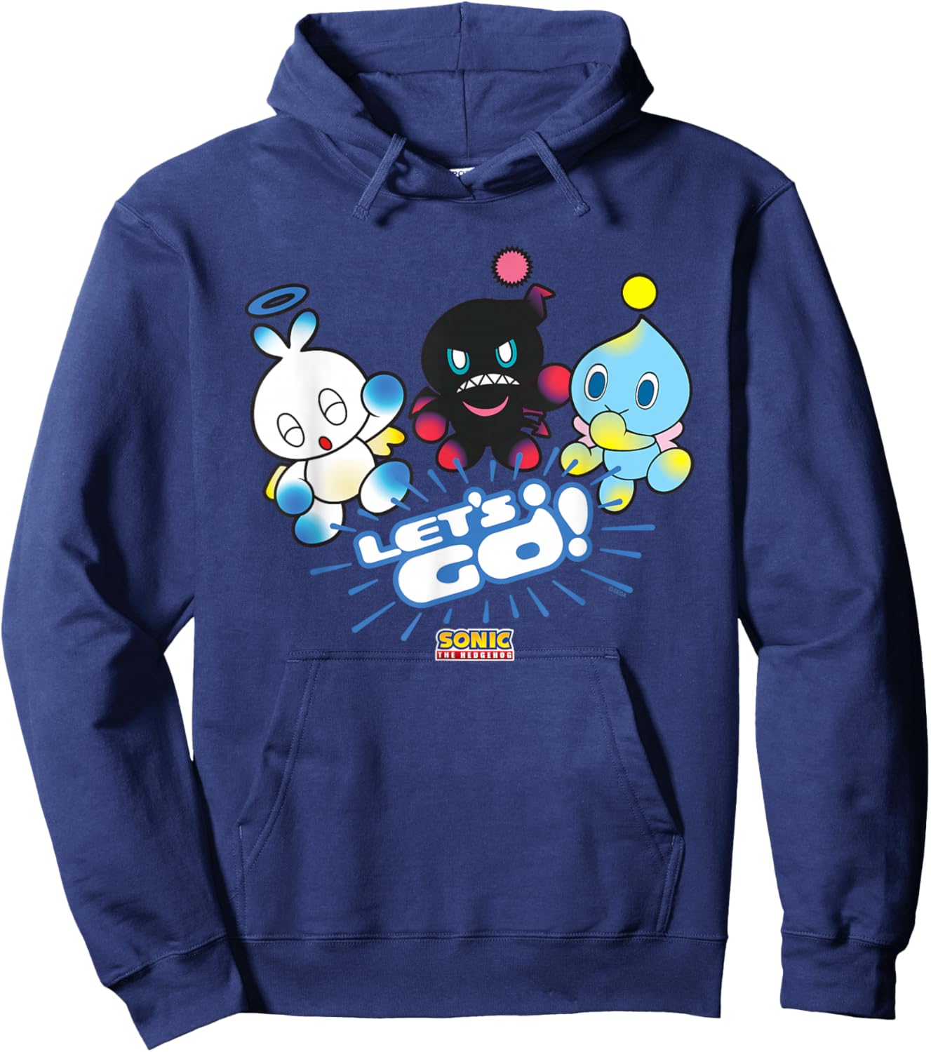 Sonic The Hedgehog - Let’s Go, Chao! Hoodie - Hoodie | Navy