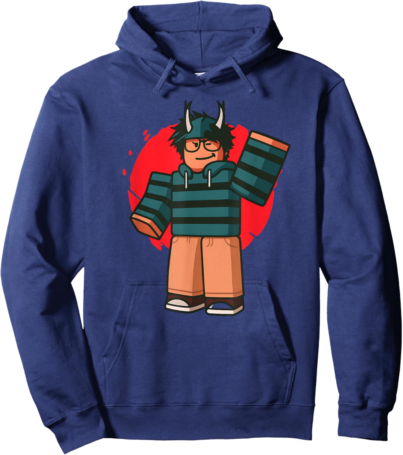 Blox noob Funny Meme Gaming for Gamers Hoodie - Hoodie | Navy