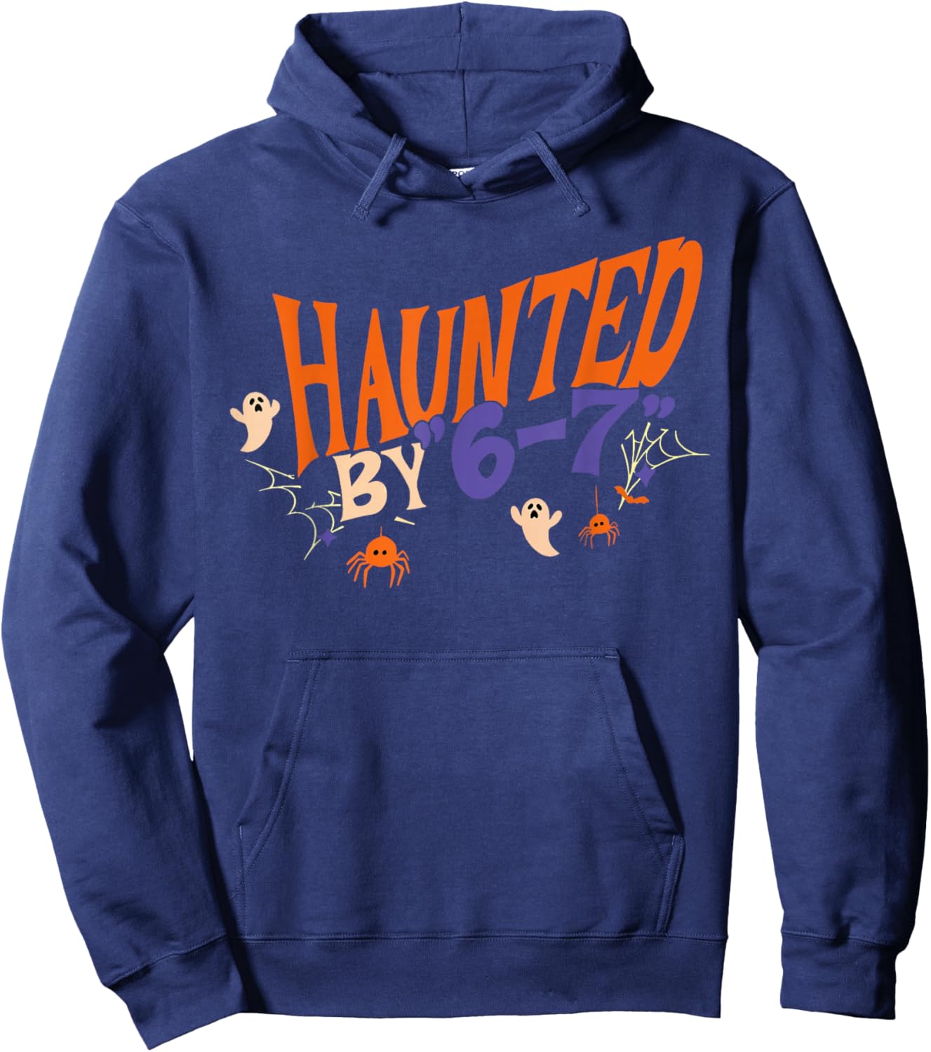 Haunted by 67 Funny Halloween Hoodie - Hoodie | Navy