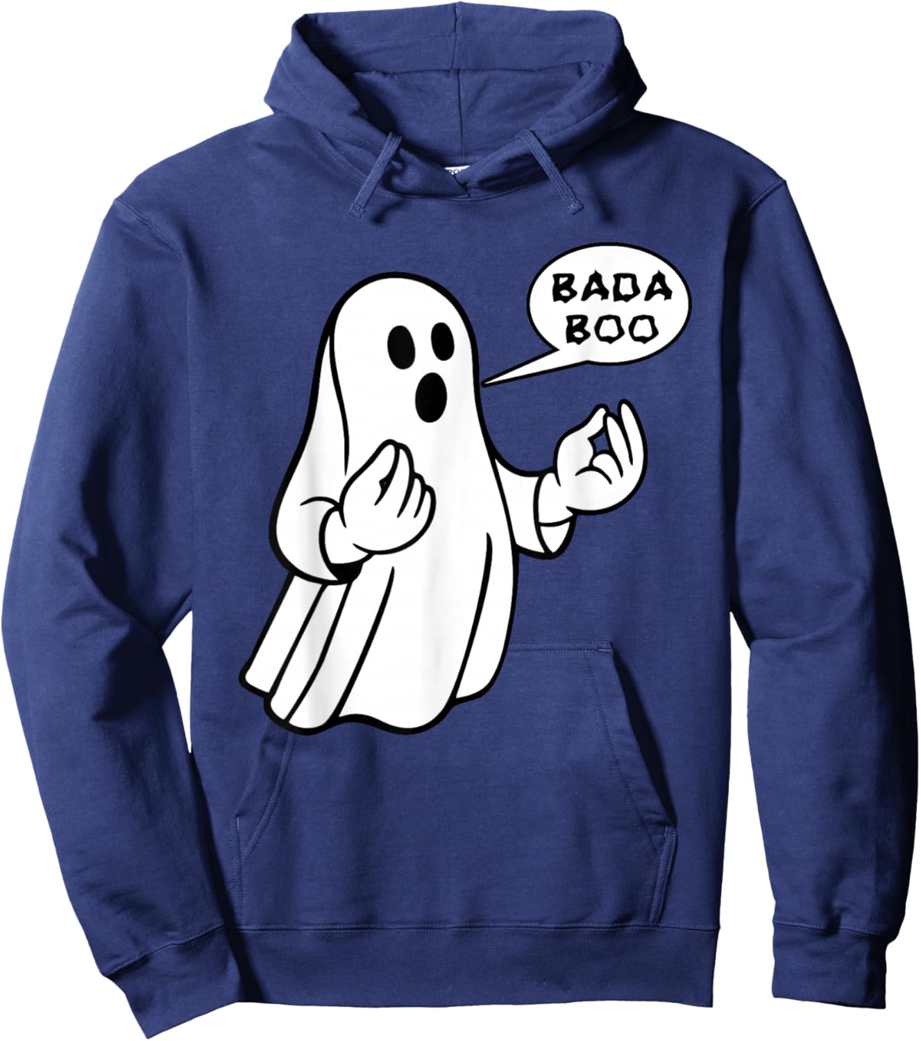 Bada Boo Italian Ghost Funny Halloween Hoodie - Hoodie | Navy