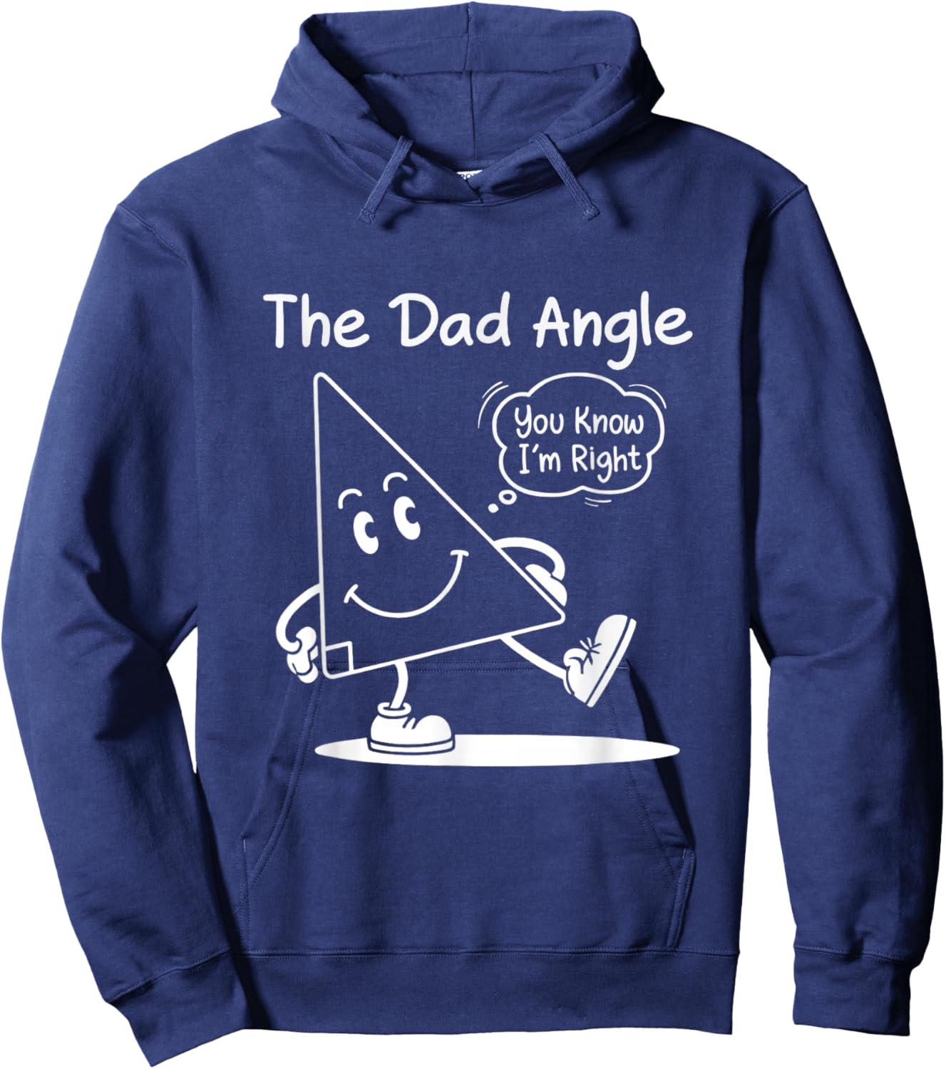 The Dad Angle Funny Math Hoodie - Hoodie | Navy