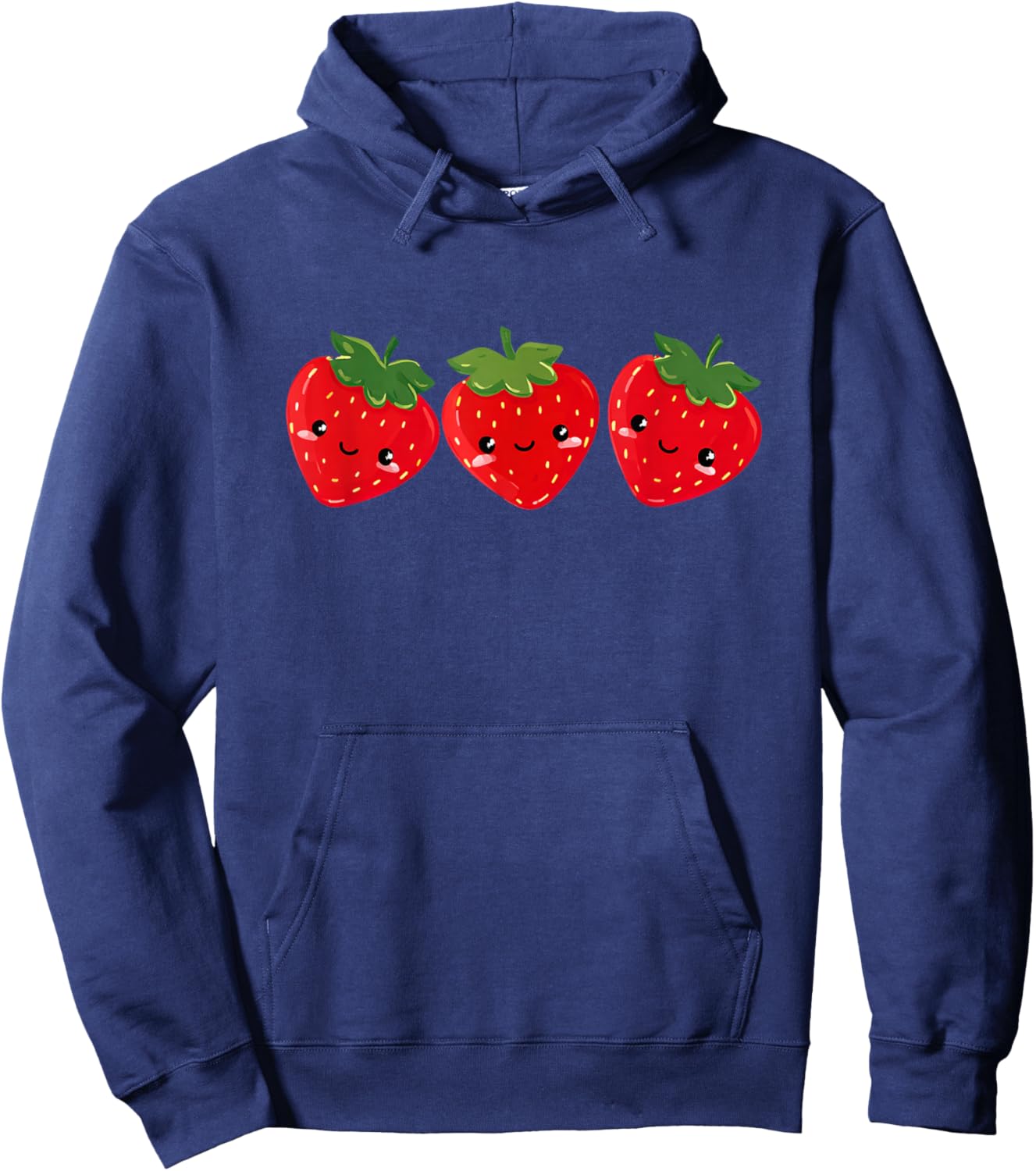 Cute Strawberry Fruit Lover Gardening Hoodie - Hoodie | Navy
