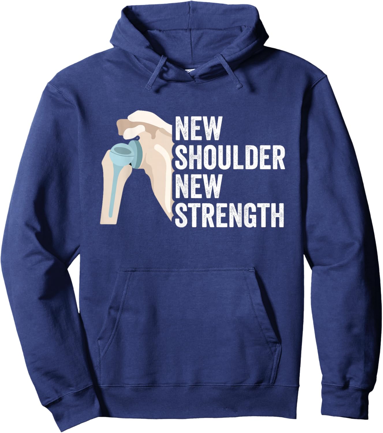 Shoulder Recovery Replacement Shoulder Surgery Hoodie - Hoodie | Navy