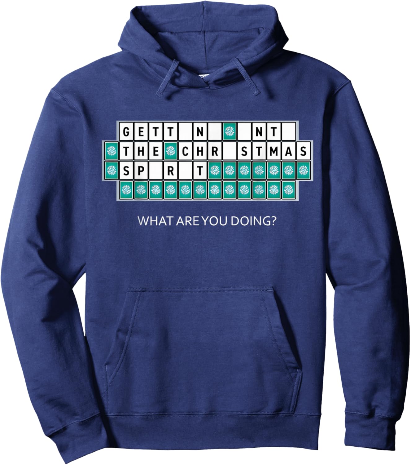 Wheel of Fortune Christmas Spirit Hoodie - Hoodie | Navy