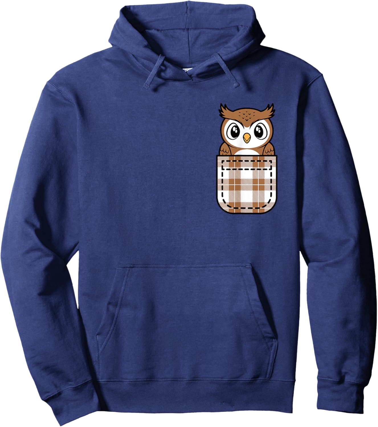 Funny Owl Pocket Owl Lover Men Women Kids Hoodie - Hoodie | Navy