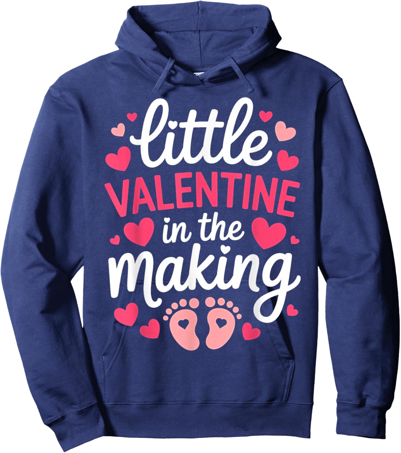 Little Valentine in The Making Baby Bodysuit Hoodie - Hoodie | Navy